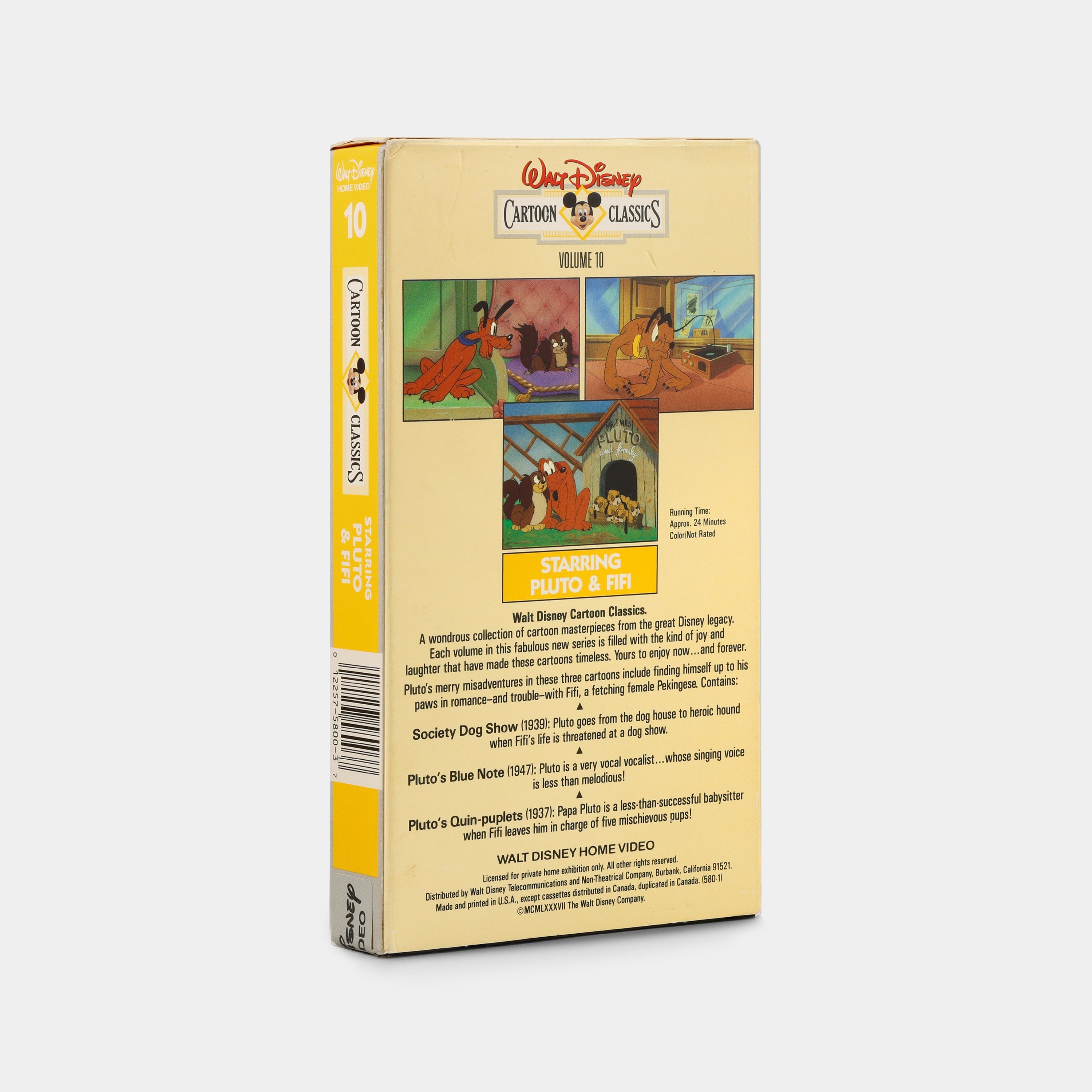 Cartoon Classics: Starring Pluto and Fifi VHS Tape