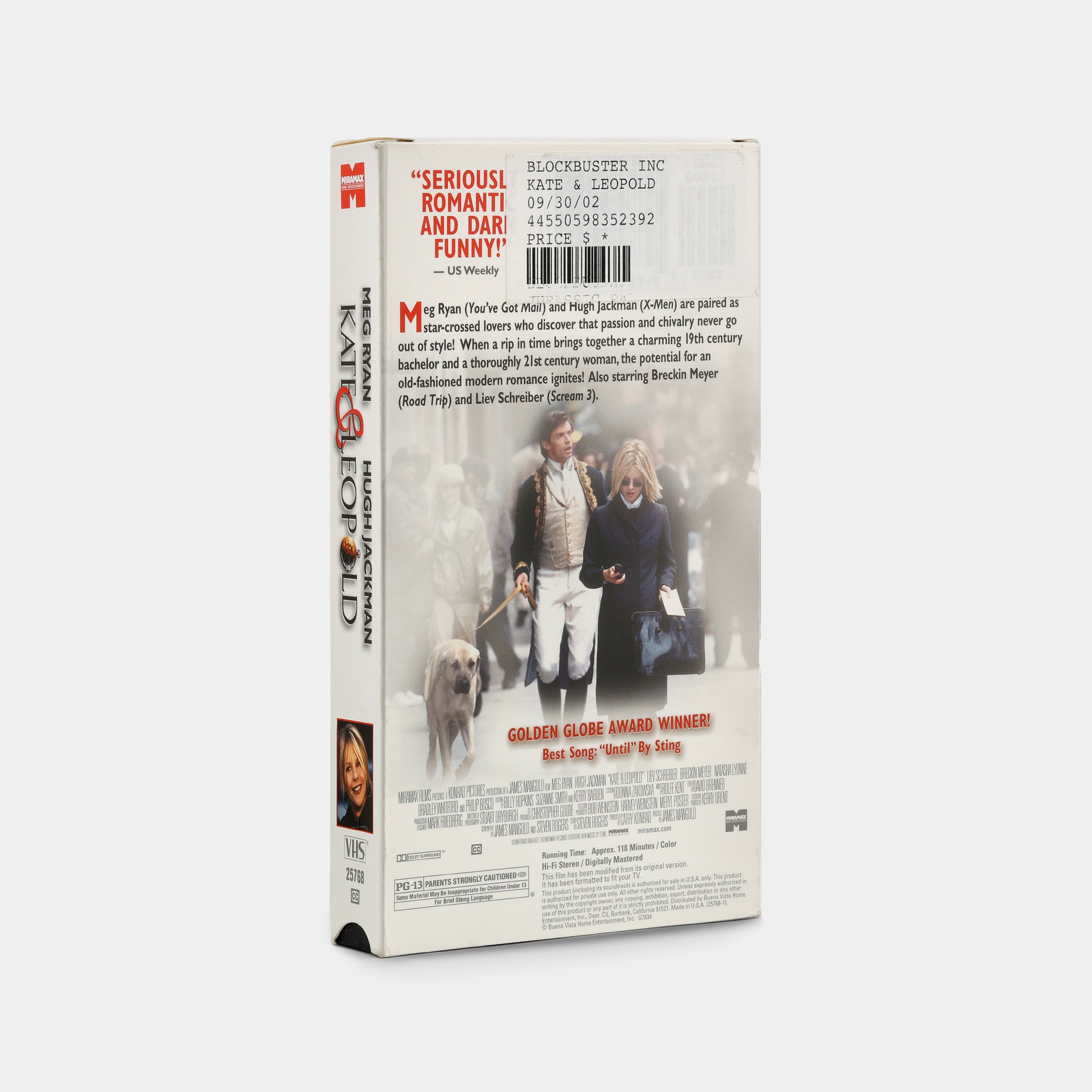 Kate & Leopold VHS Tape