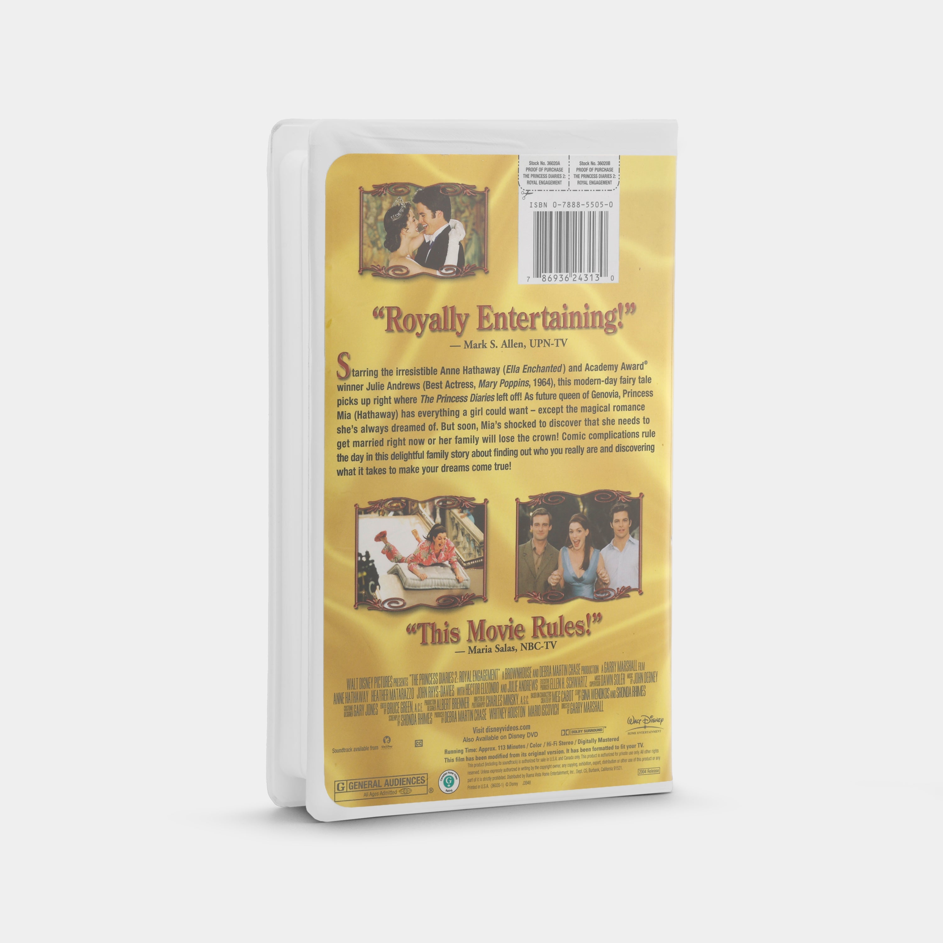 The Princess Diaries 2: Royal Engagement VHS Tape