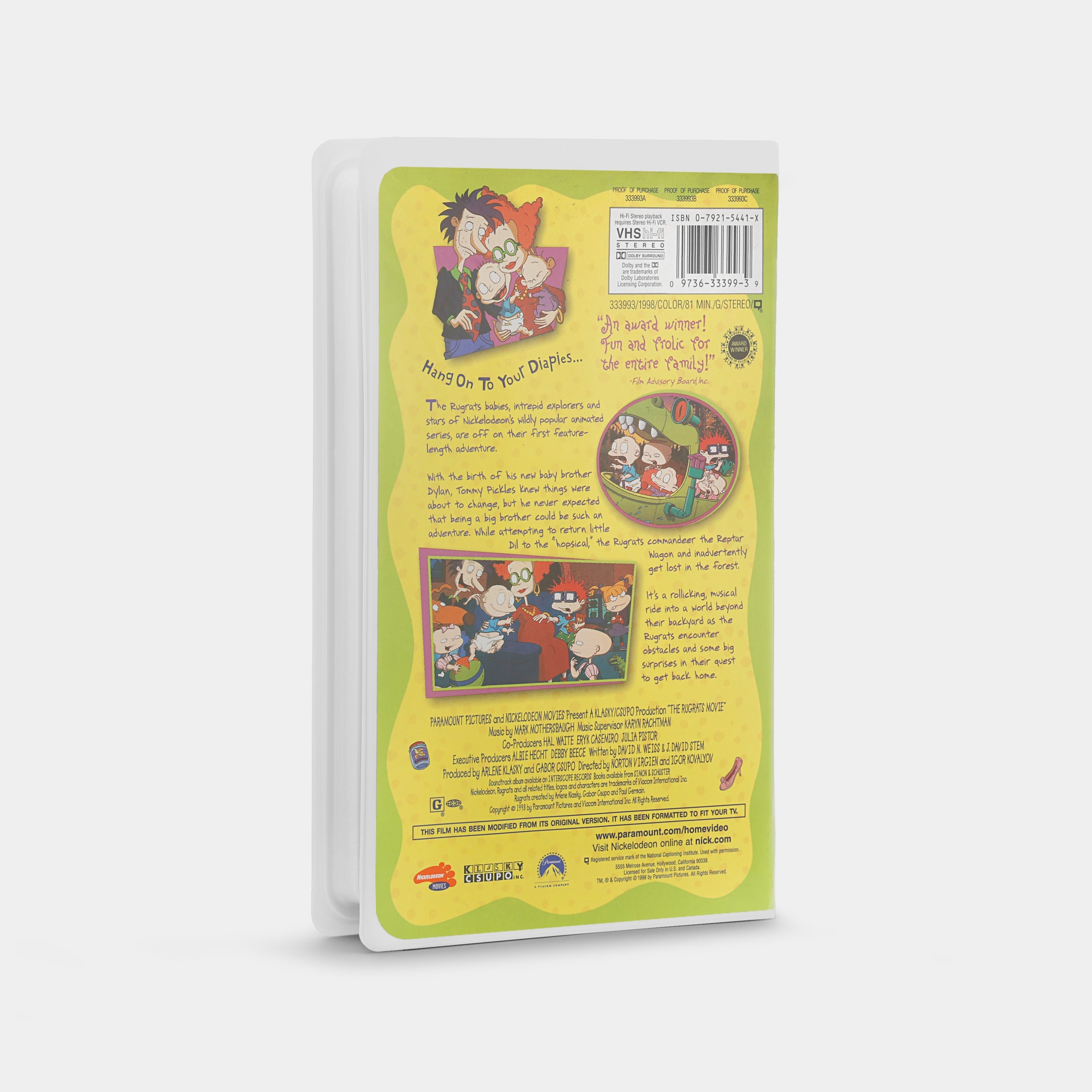 The Rugrats Movie VHS Tape