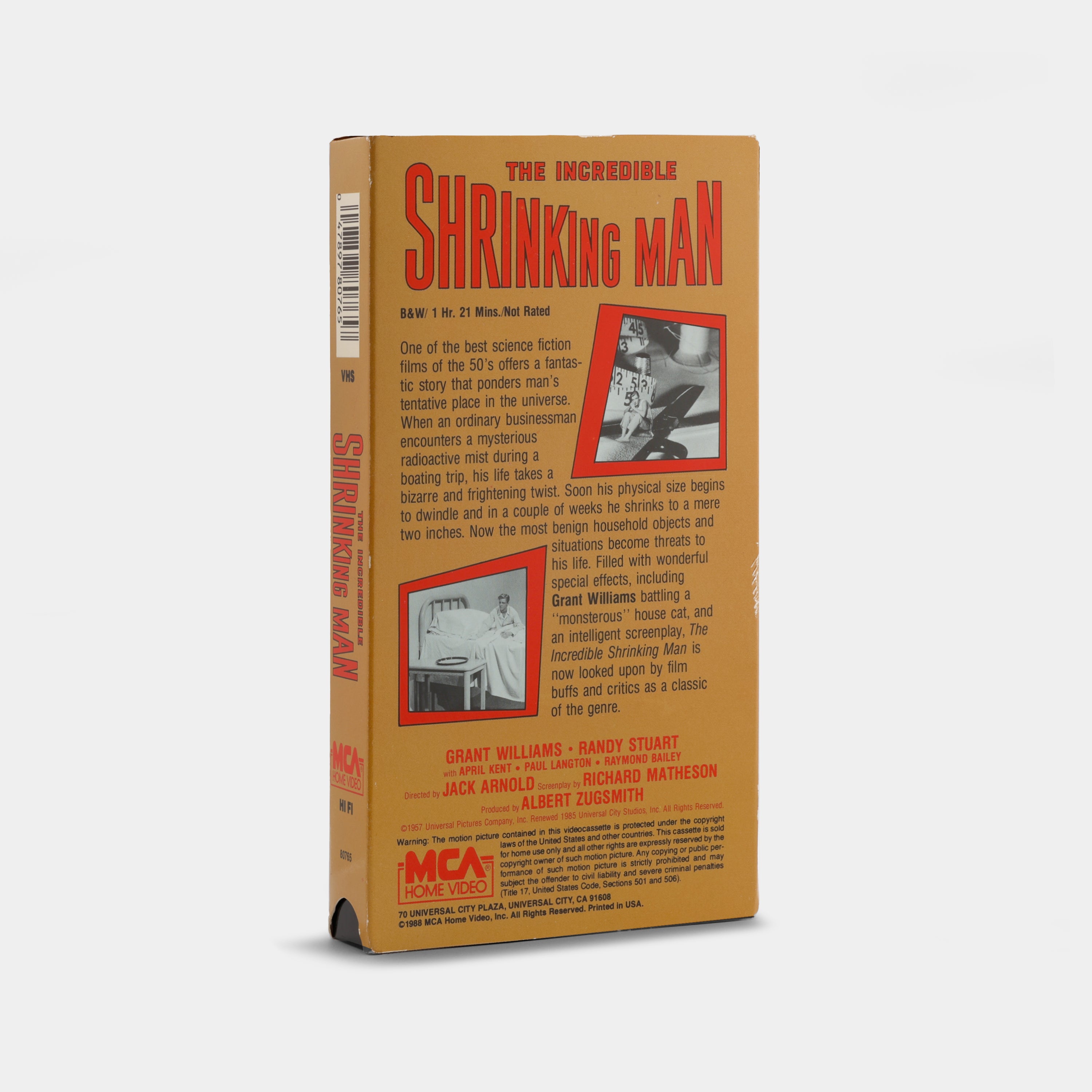 The Incredible Shrinking Man VHS Tape