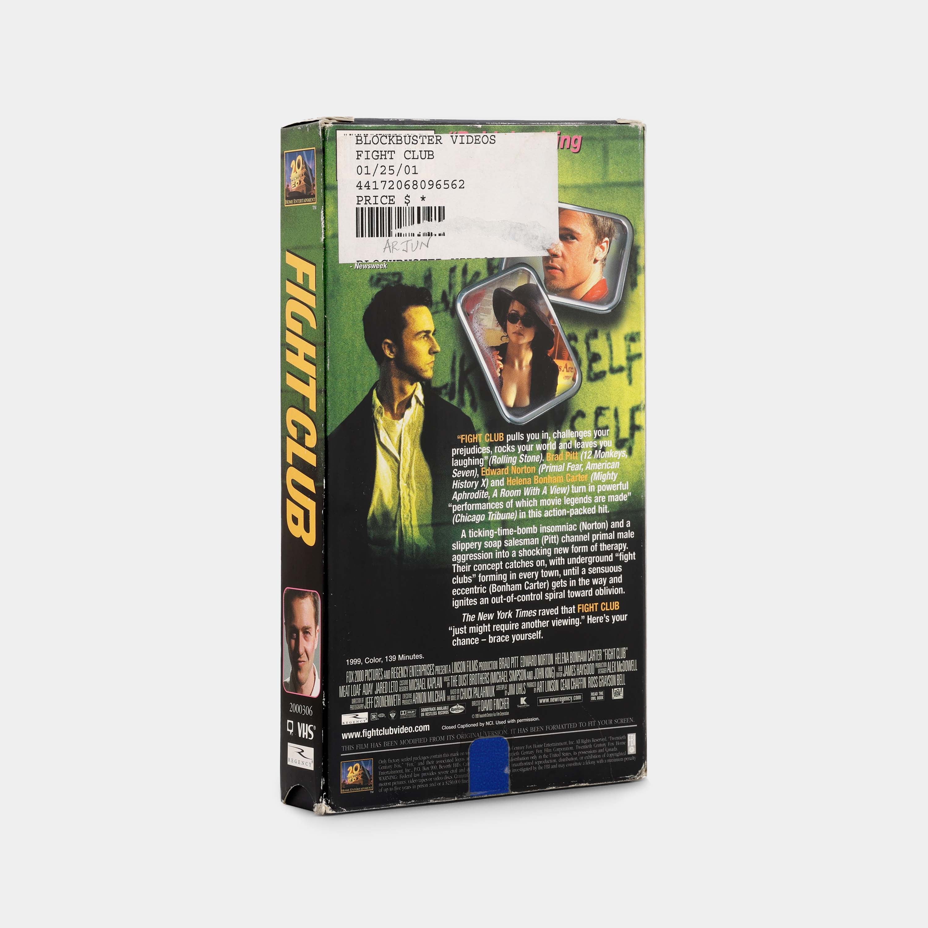 Fight Club VHS Tape