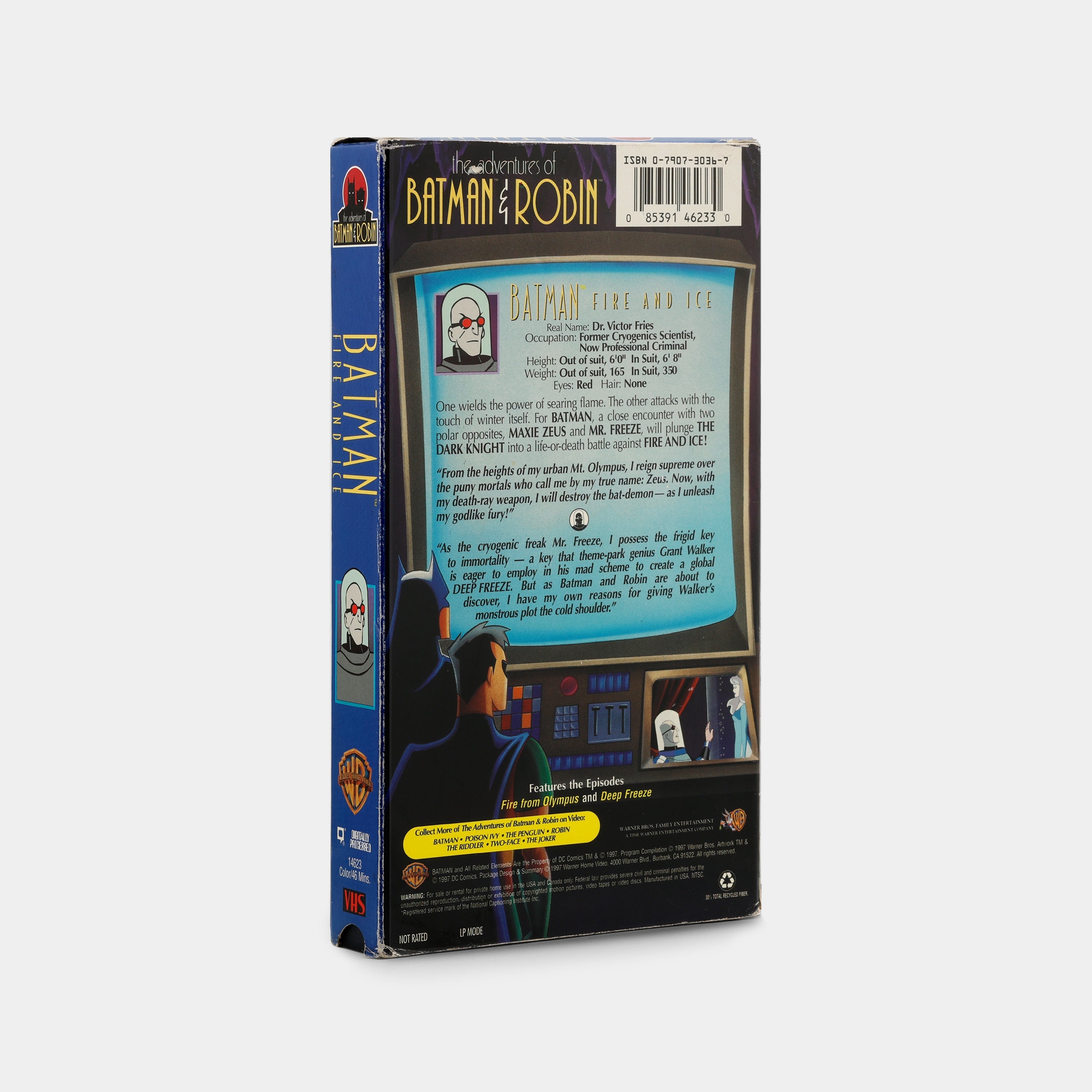 Batman: Fire and Ice VHS Tape