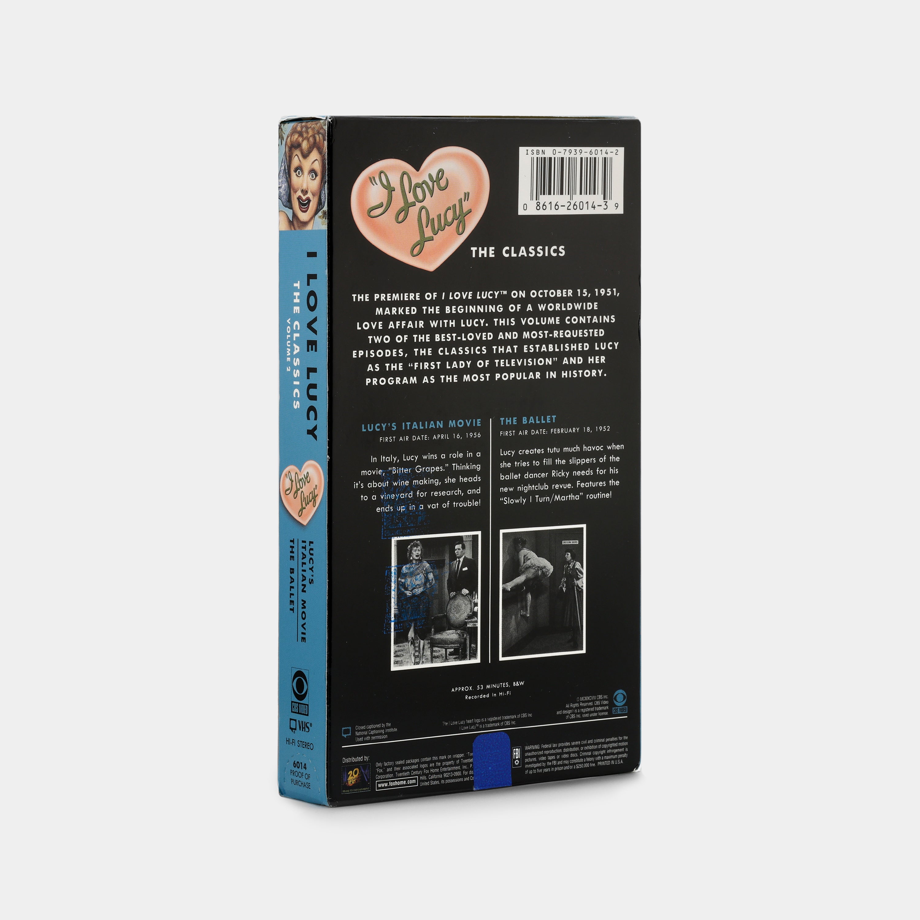 I Love Lucy: The Classics VHS Tape