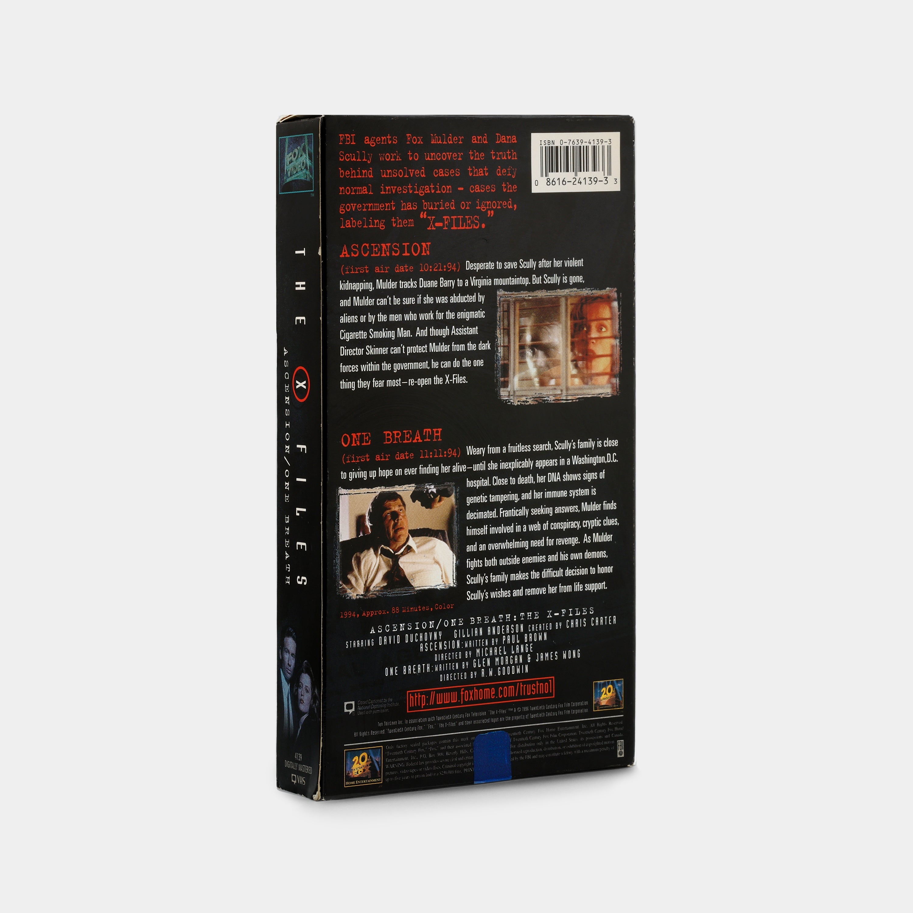 The X-Files: Ascension / One Breath VHS Tape