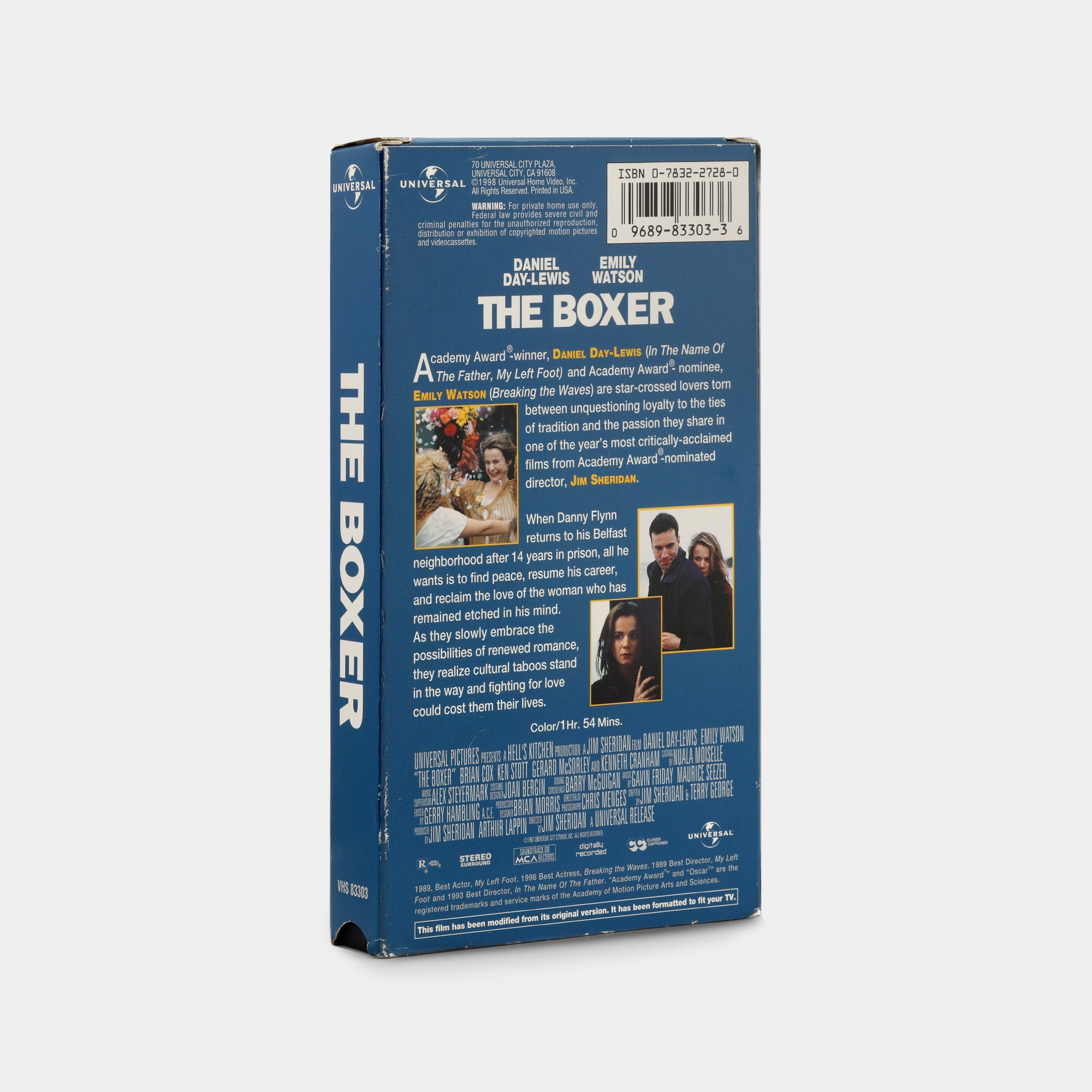 The Boxer VHS Tape