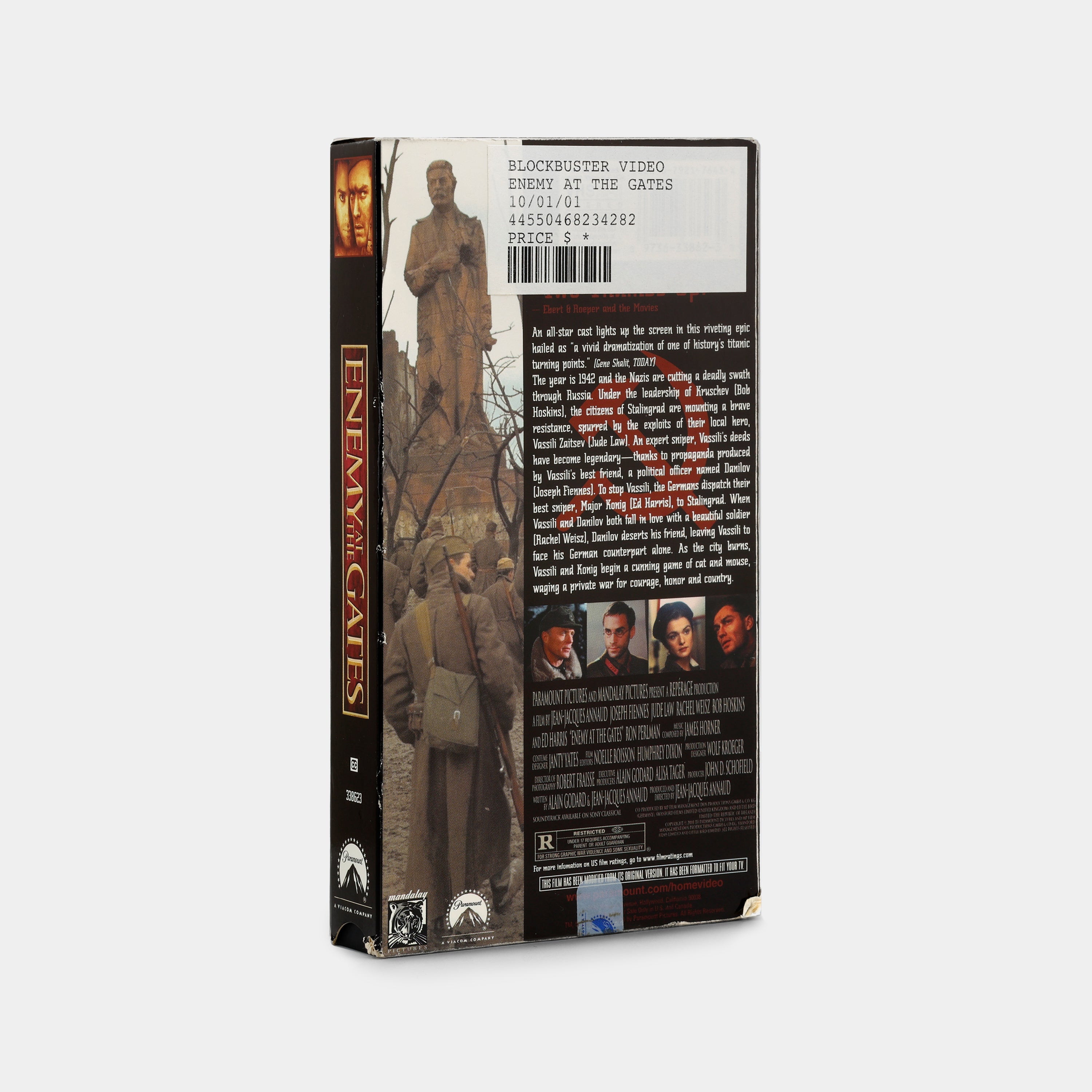 Enemy at the Gates VHS Tape
