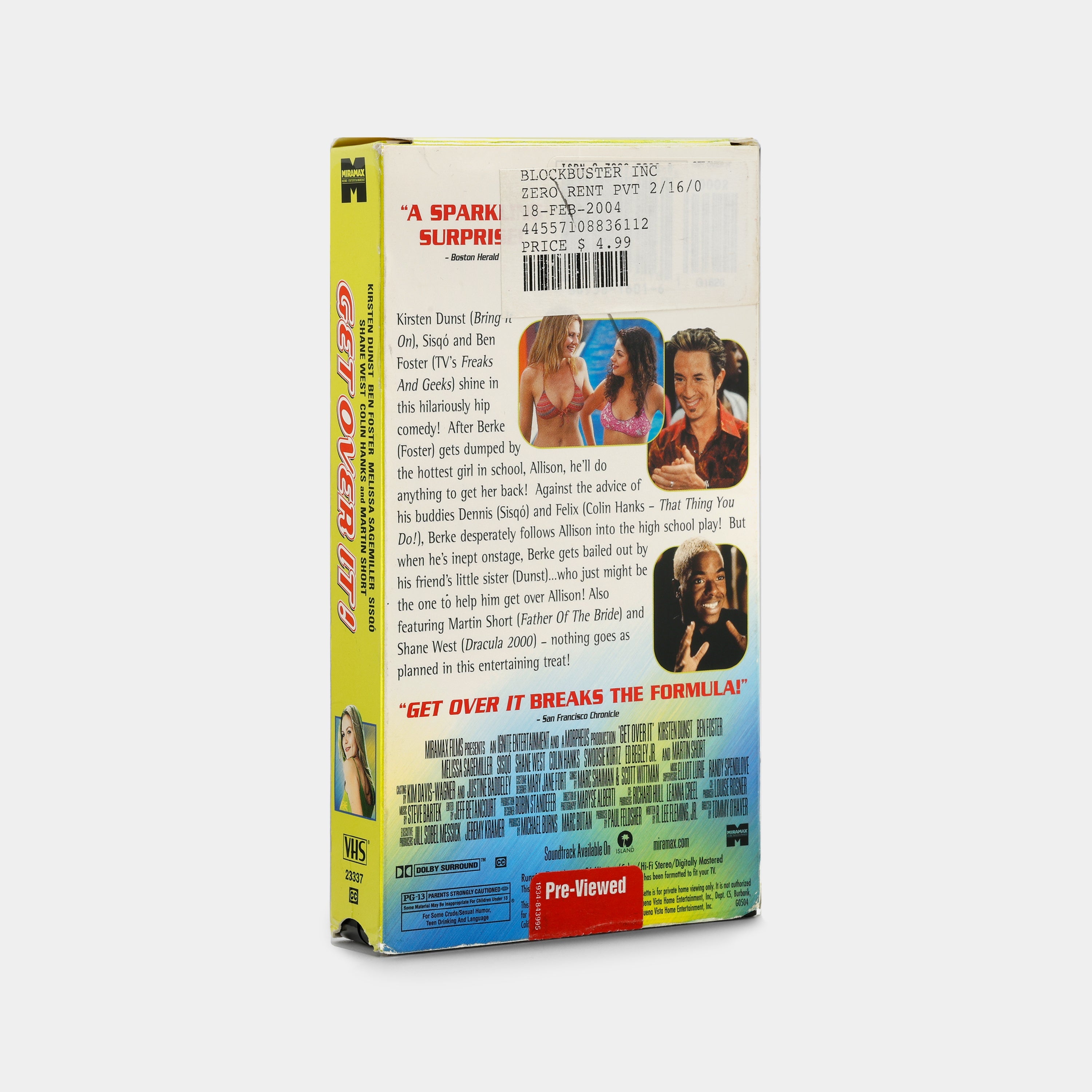 Get Over It VHS Tape