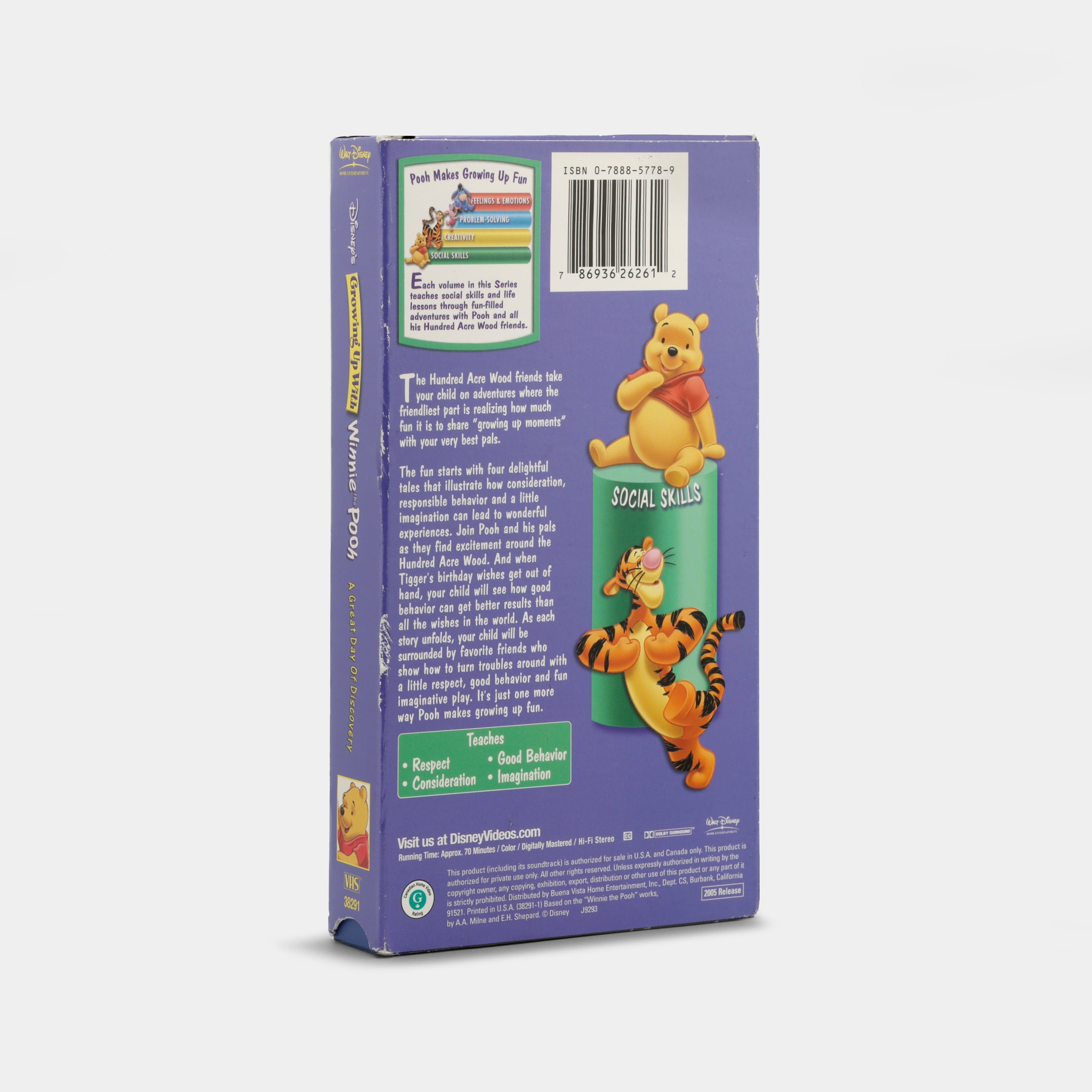 Growing Up with Winnie the Pooh: A Great Day of Discovery VHS Tape