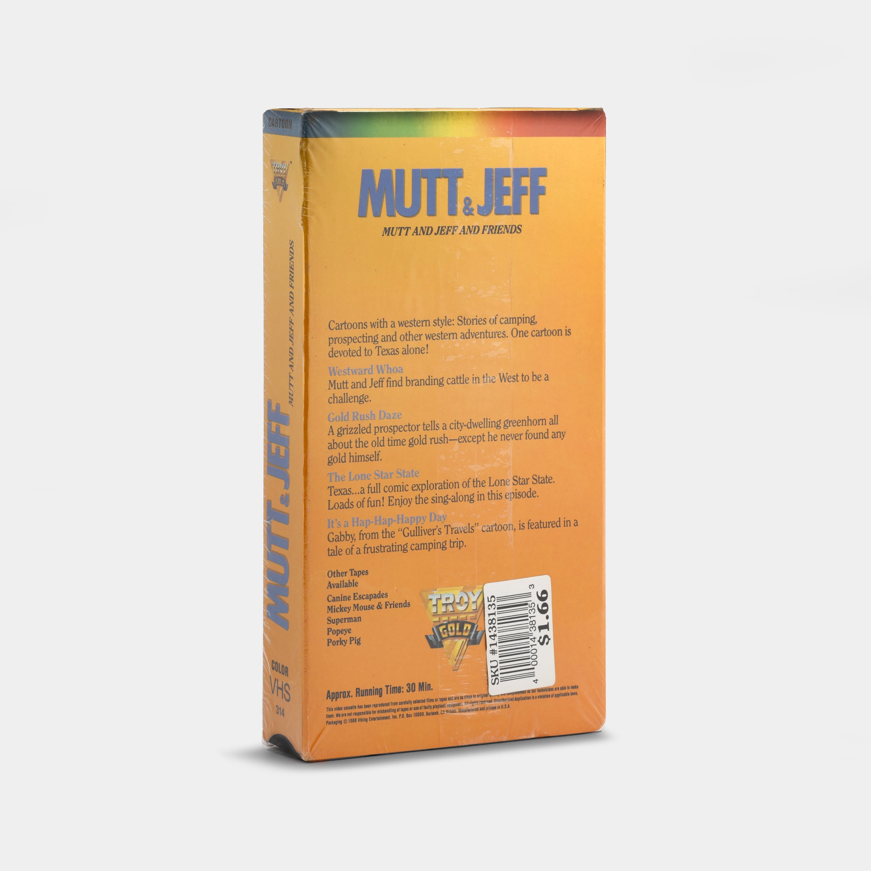 Mutt & Jeff and Friends (Sealed) VHS Tape