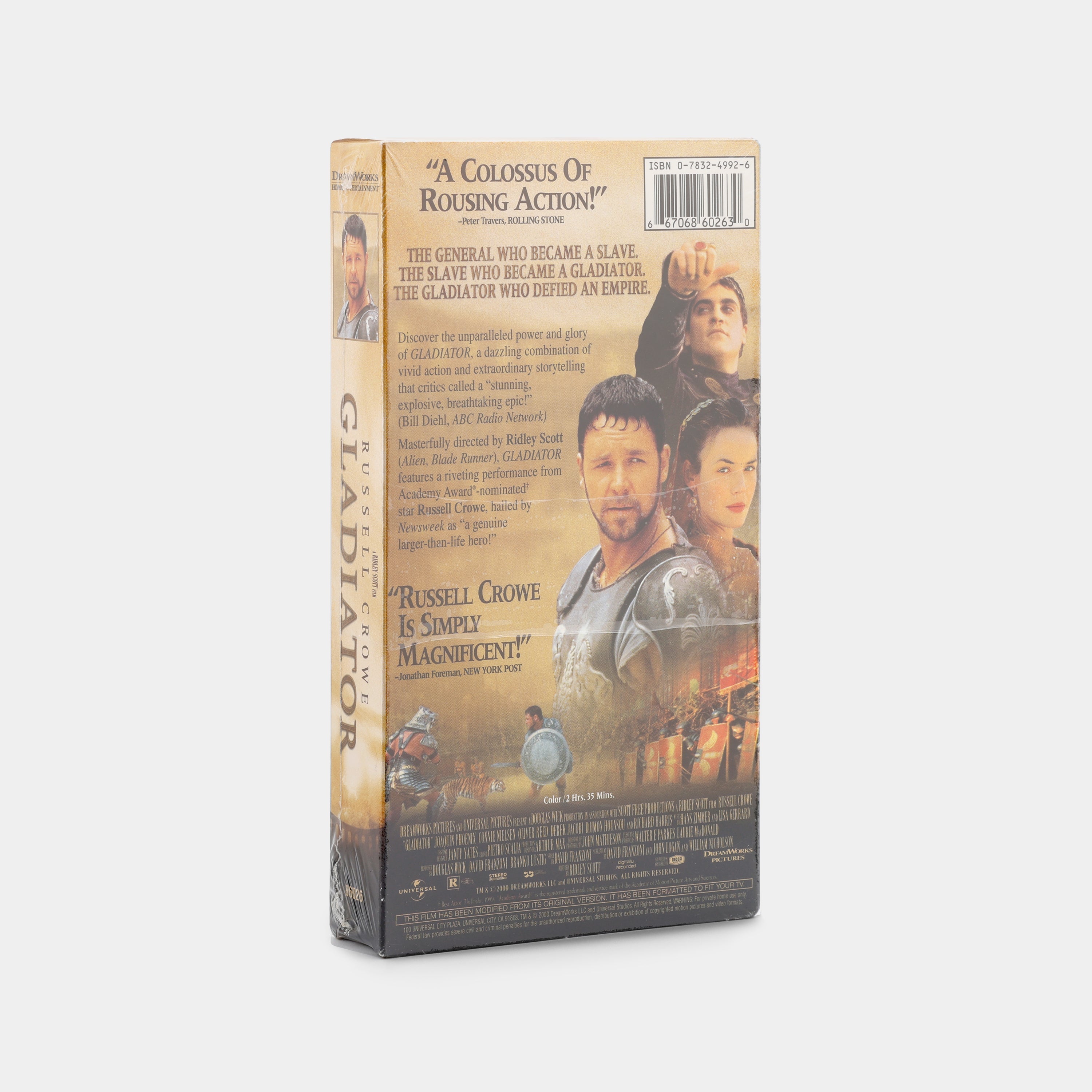 Gladiator (Sealed) VHS Tape