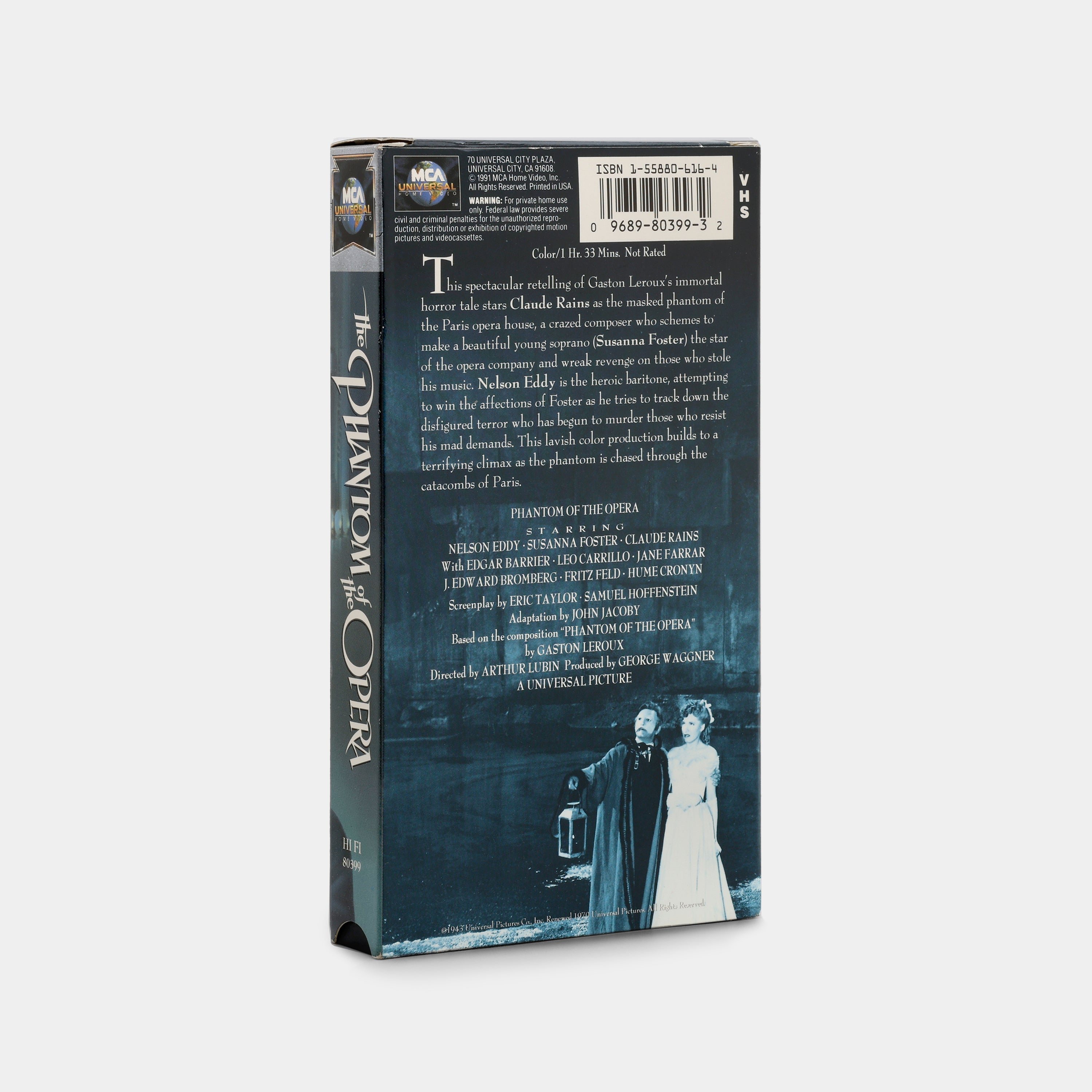 Phantom of the Opera VHS Tape