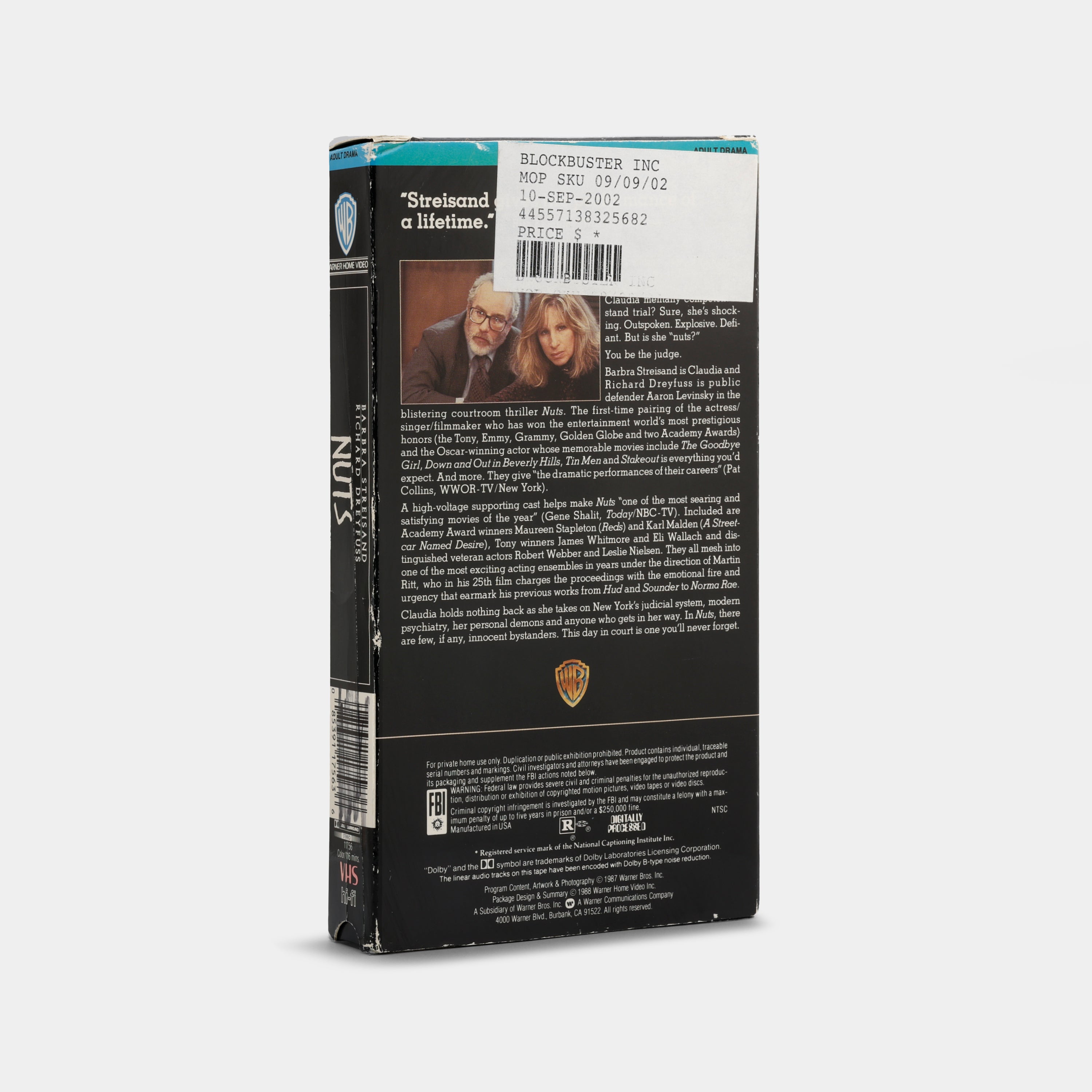 Nuts VHS Tape