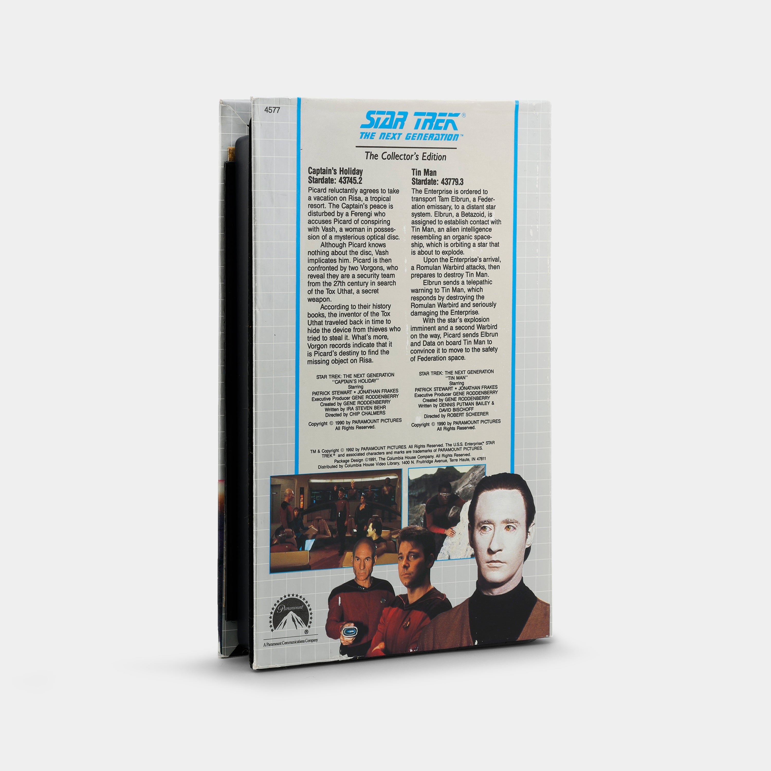 Star Trek The Next Generation: Captain's Holiday / Tin Man VHS Tape