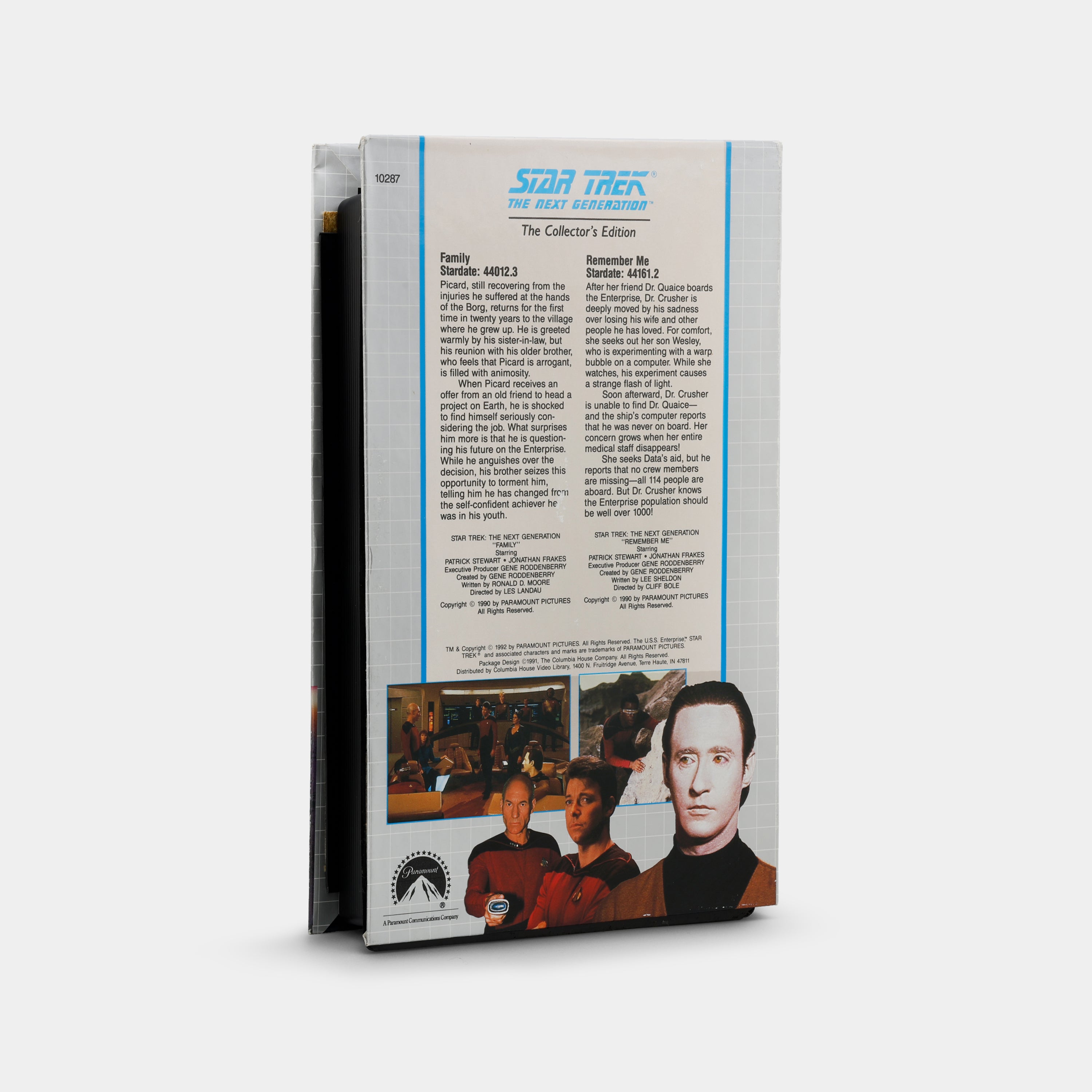 Star Trek The Next Generation: Family / Remember Me VHS Tape