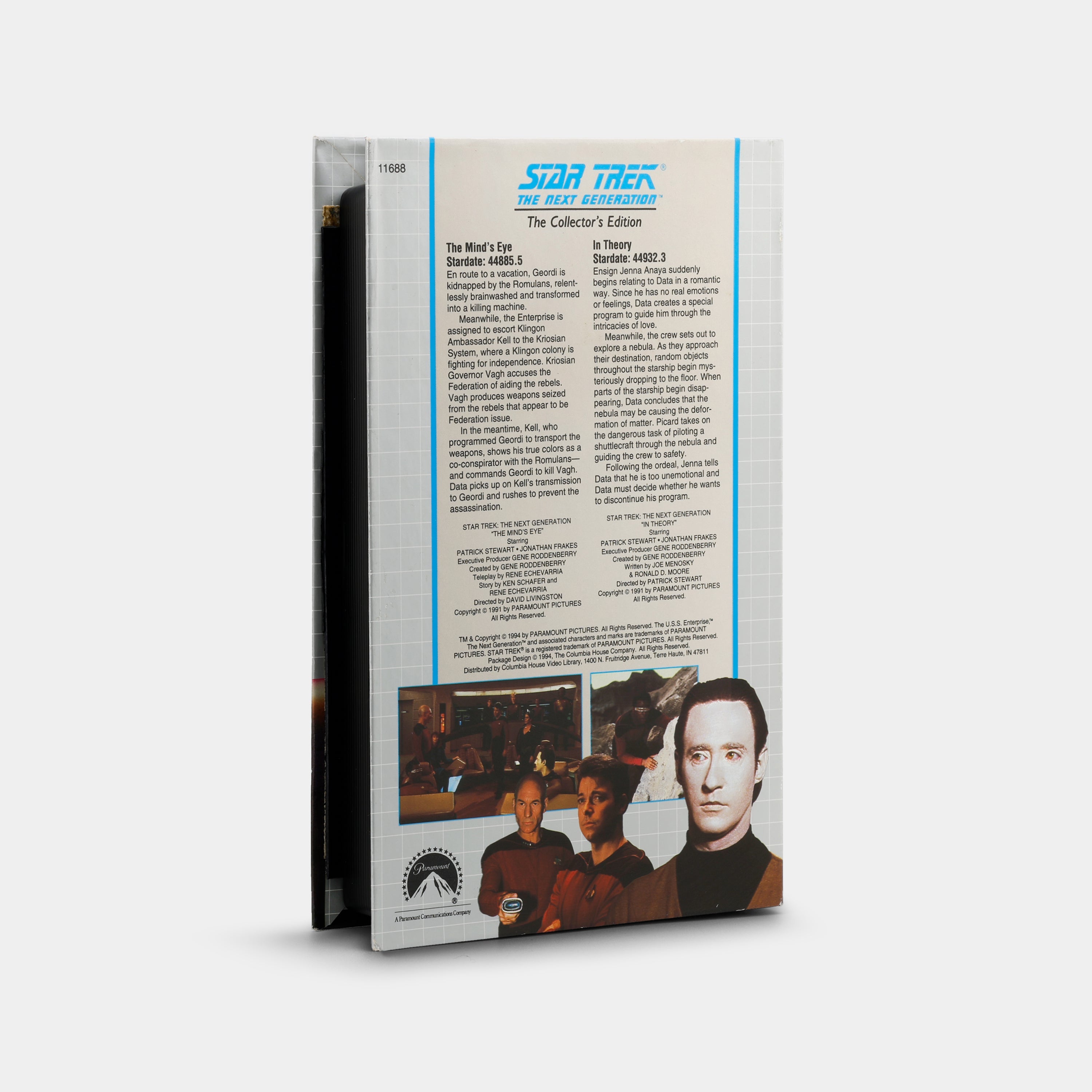 Star Trek The Next Generation: The Minds Eye / In Theory VHS Tape