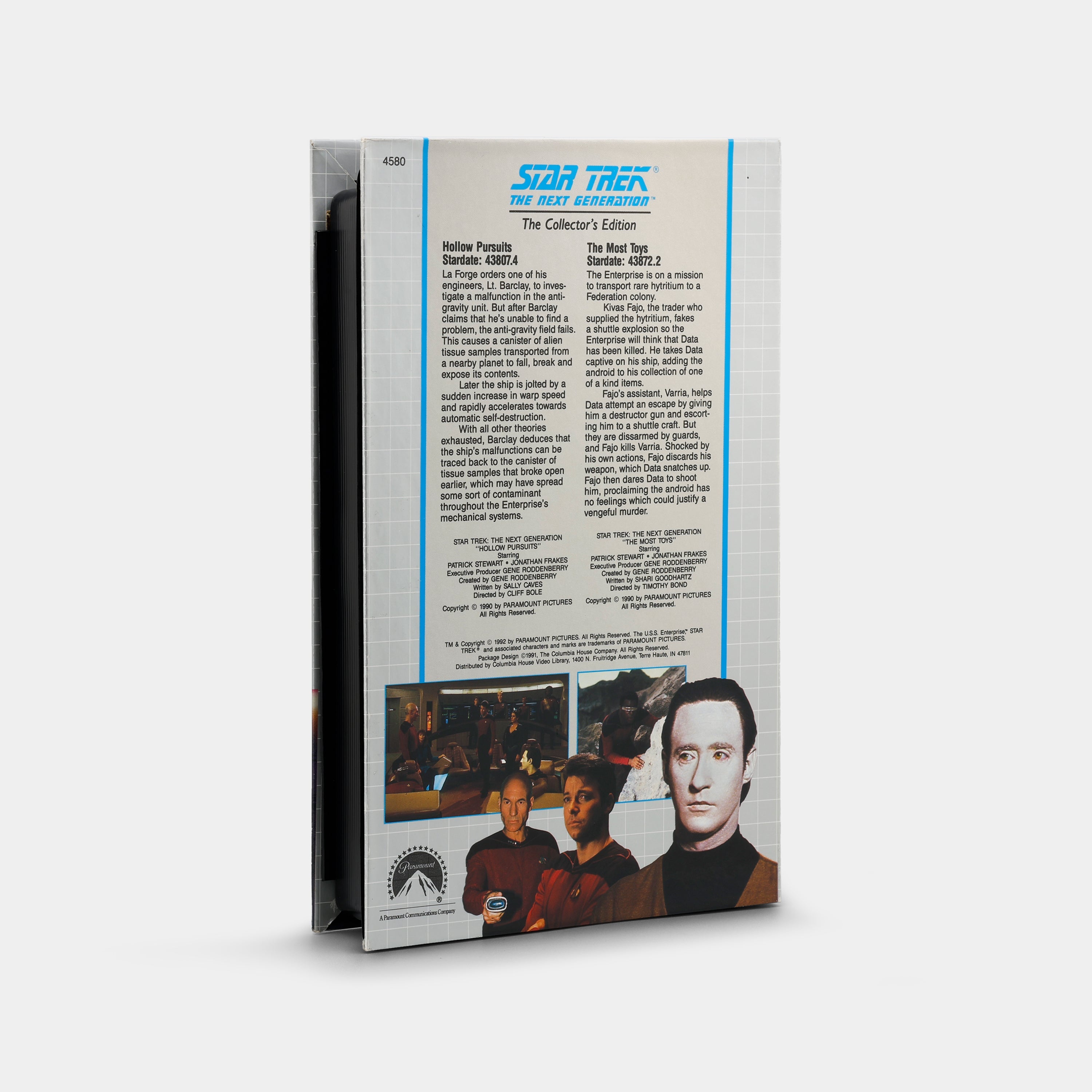 Star Trek The Next Generation: Hollow Pursuits / The Most Toys VHS Tape