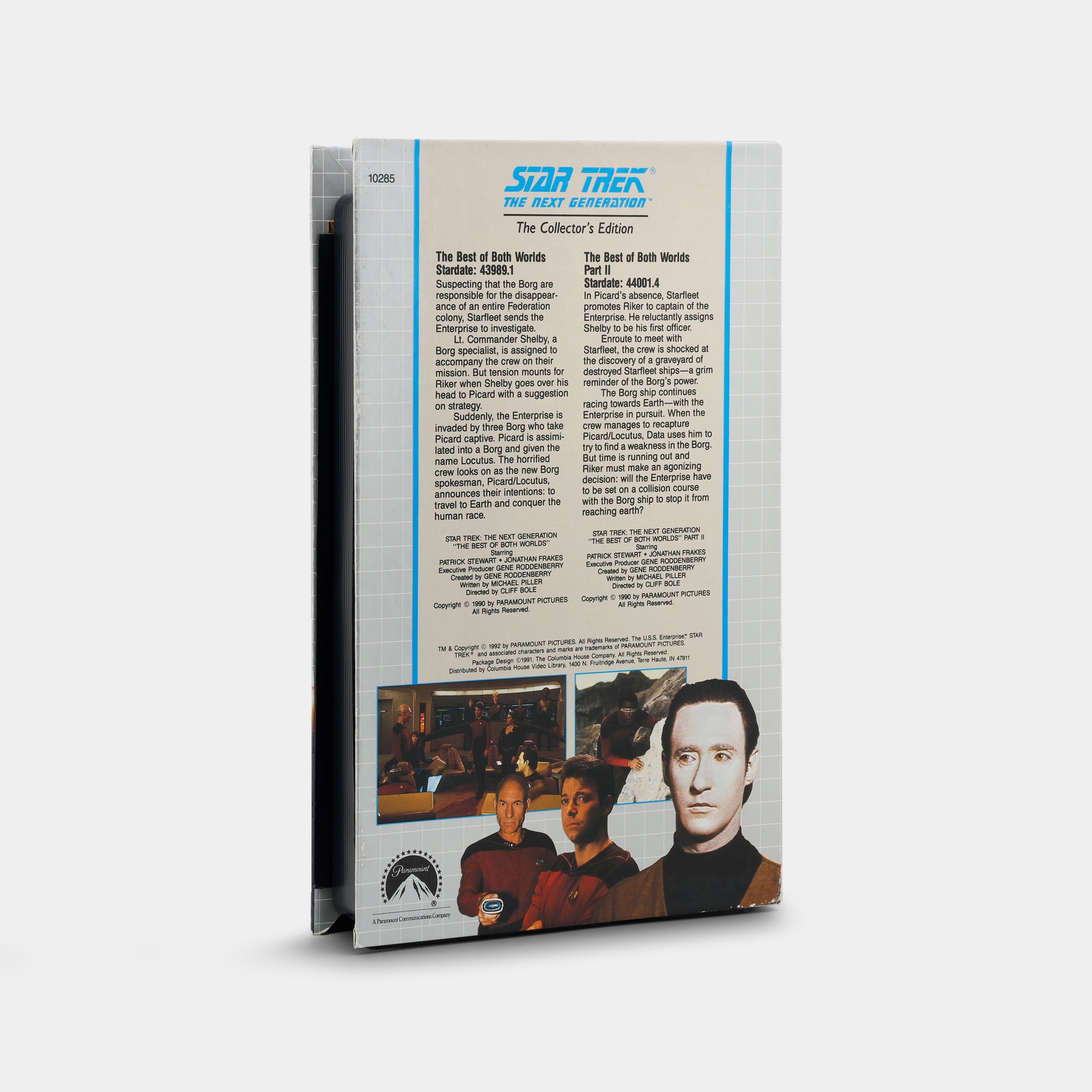 Star Trek The Next Generation: The Best of Both Worlds / The Best of Both Worlds Part II VHS Tape