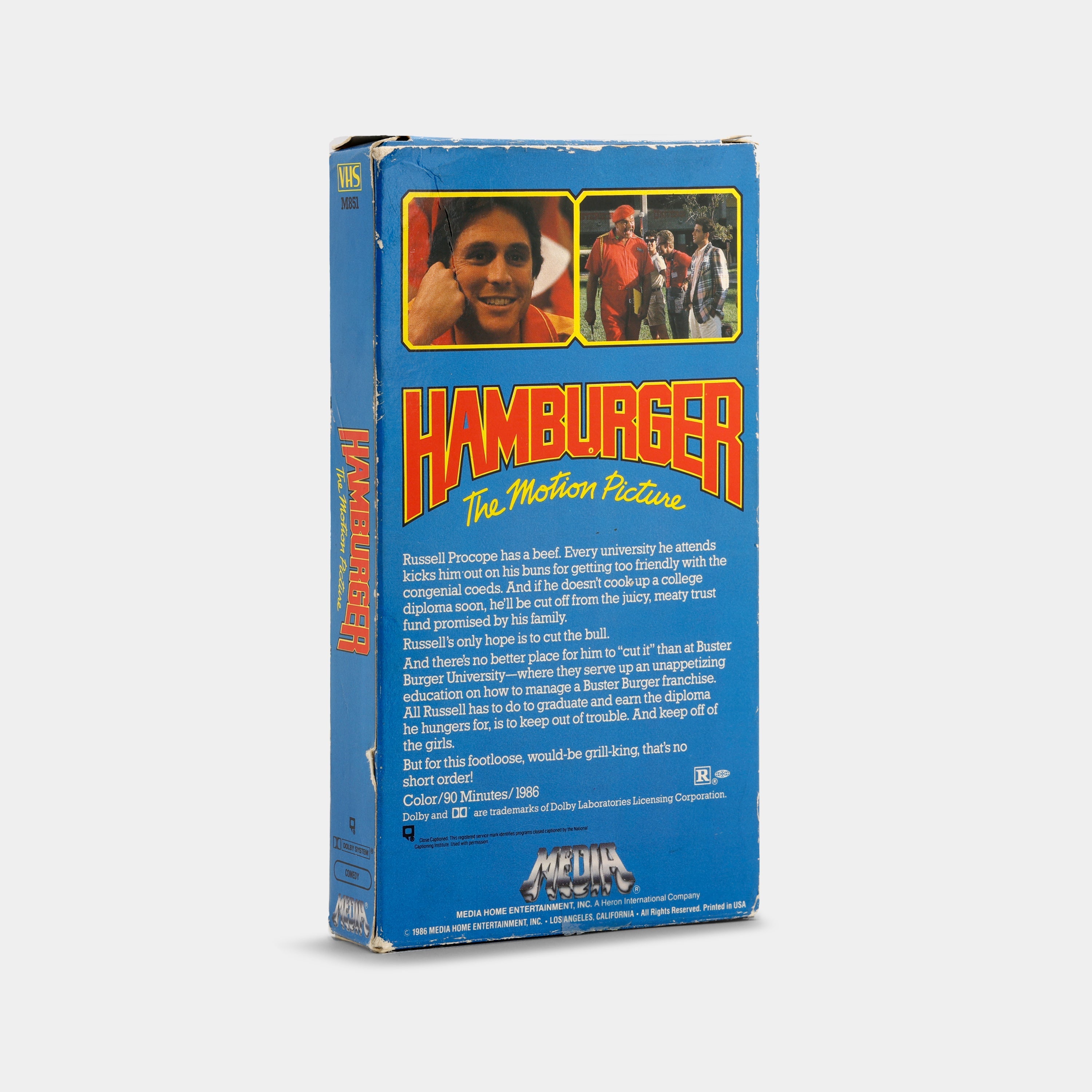 Hamburger: The Motion Picture VHS Tape