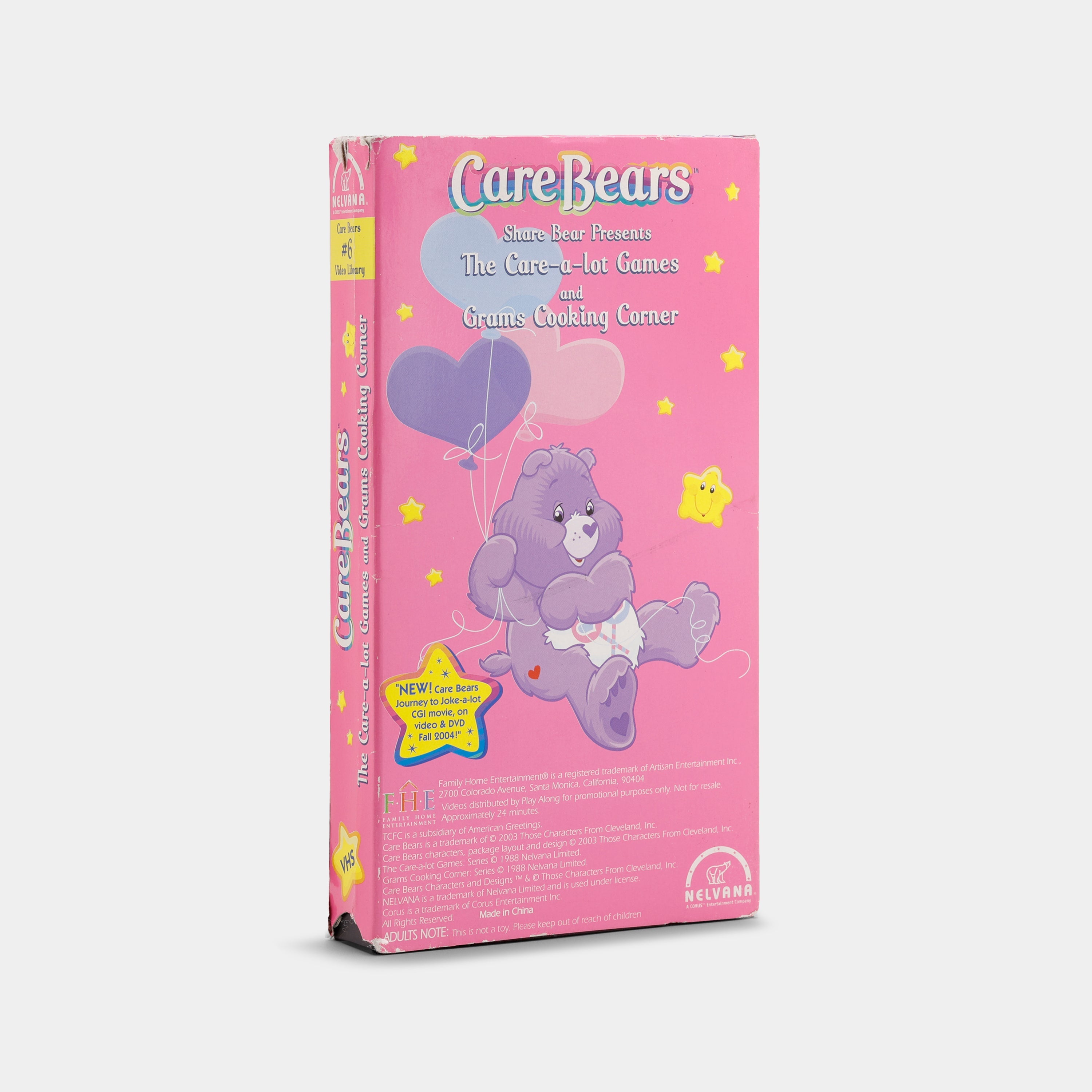 Care Bears: The Care-a-lot Games / Grams Cooking Corner VHS Tape