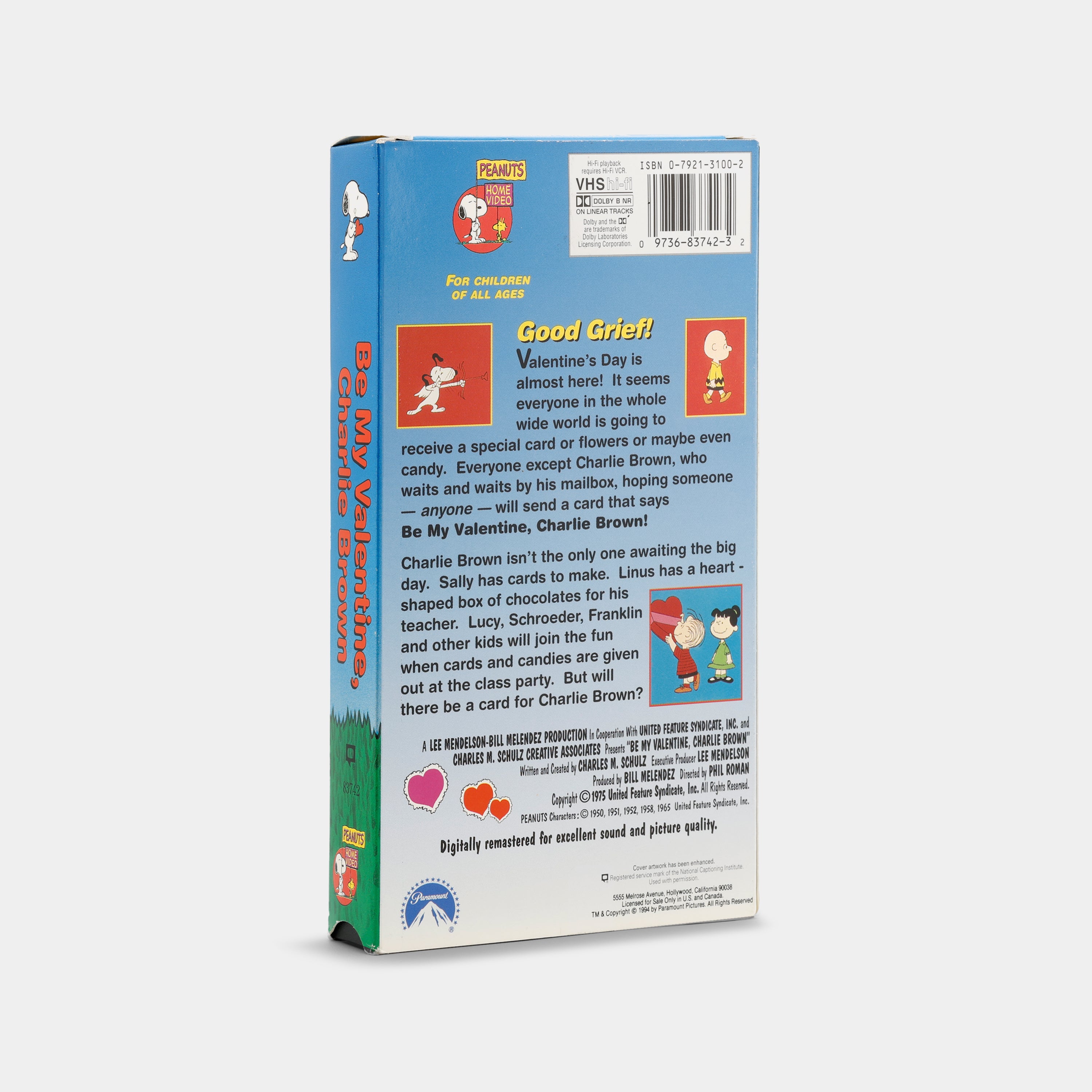 Be My Valentine, Charlie Brown VHS Tape