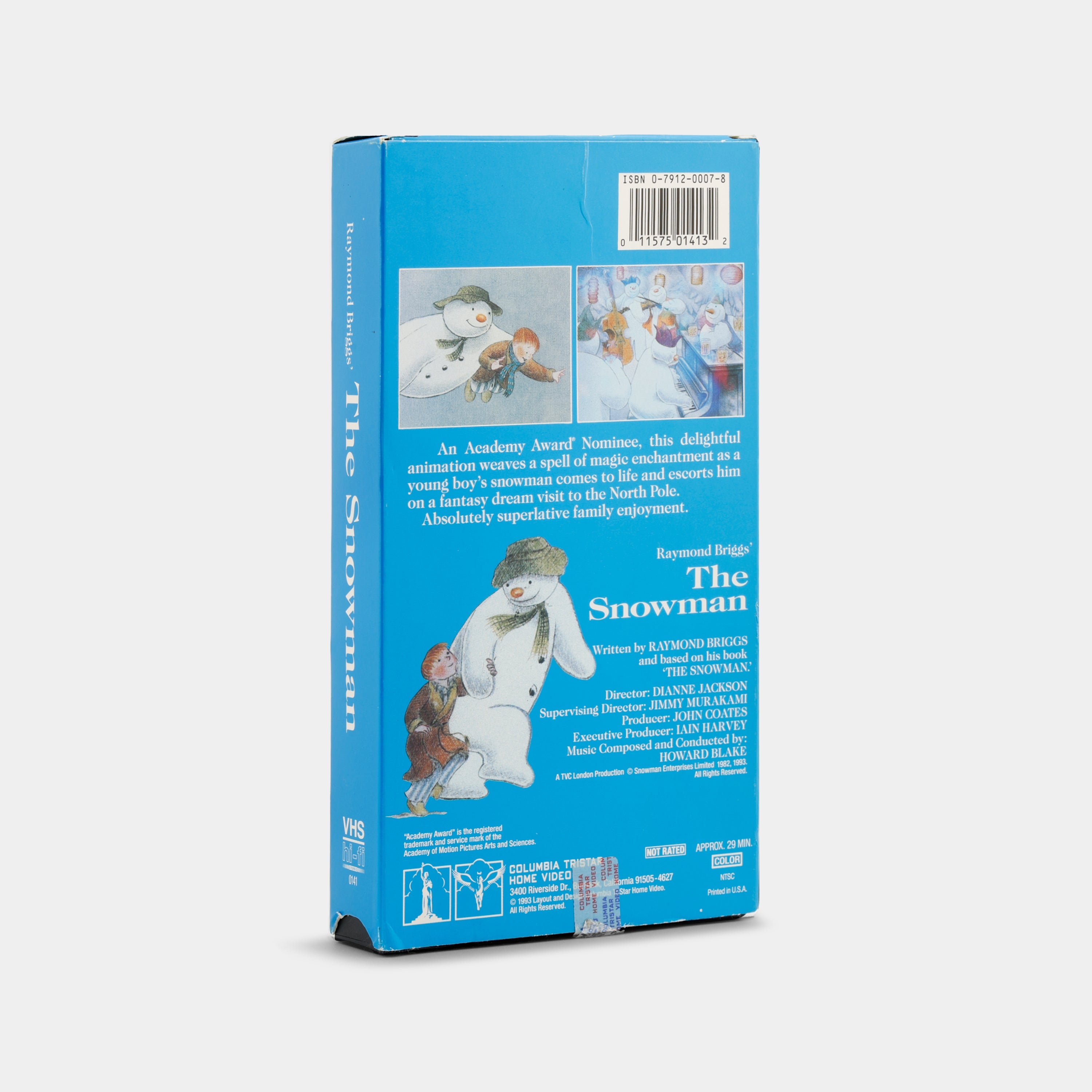 The Snowman VHS Tape