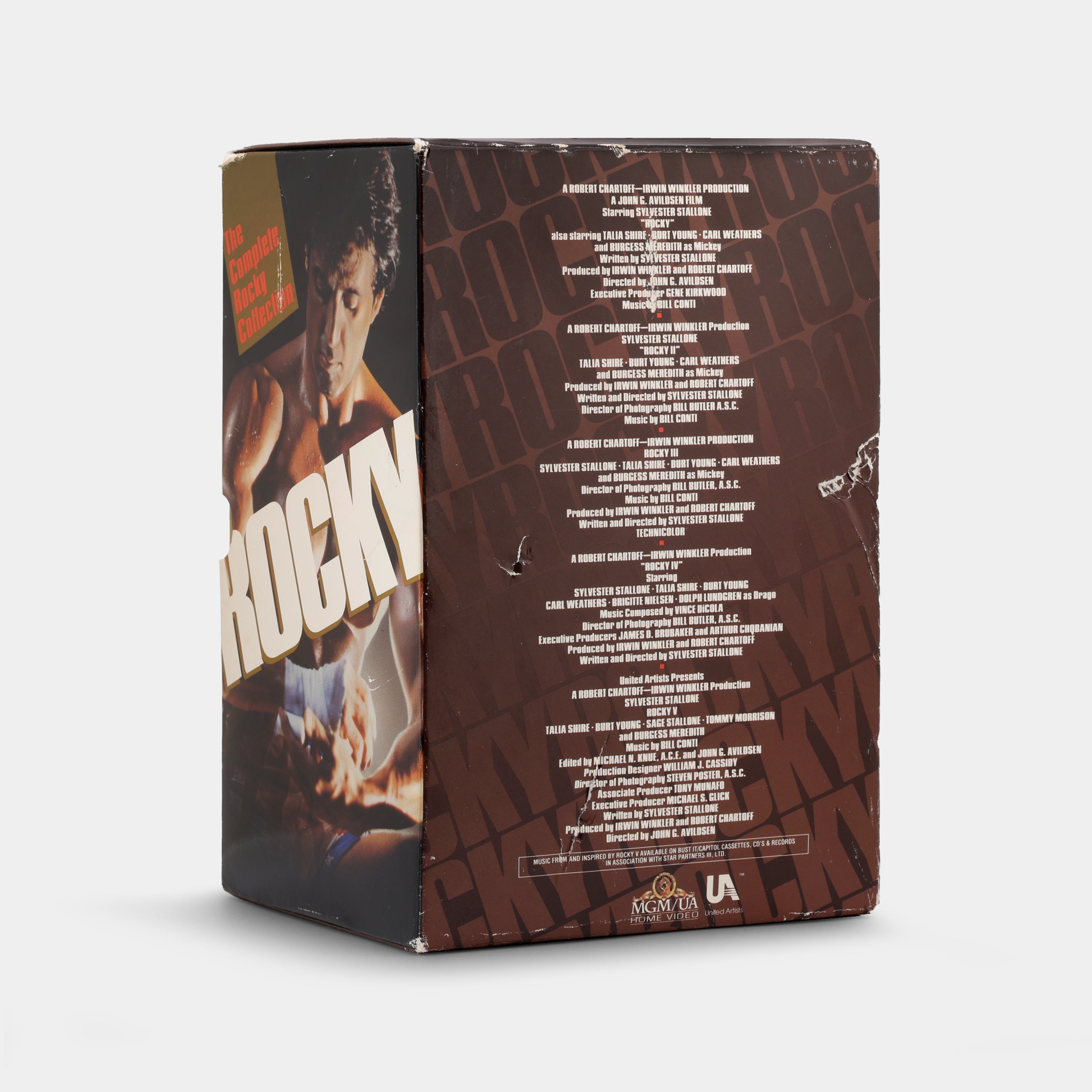 The Complete Rocky Collection VHS Tape Box Set