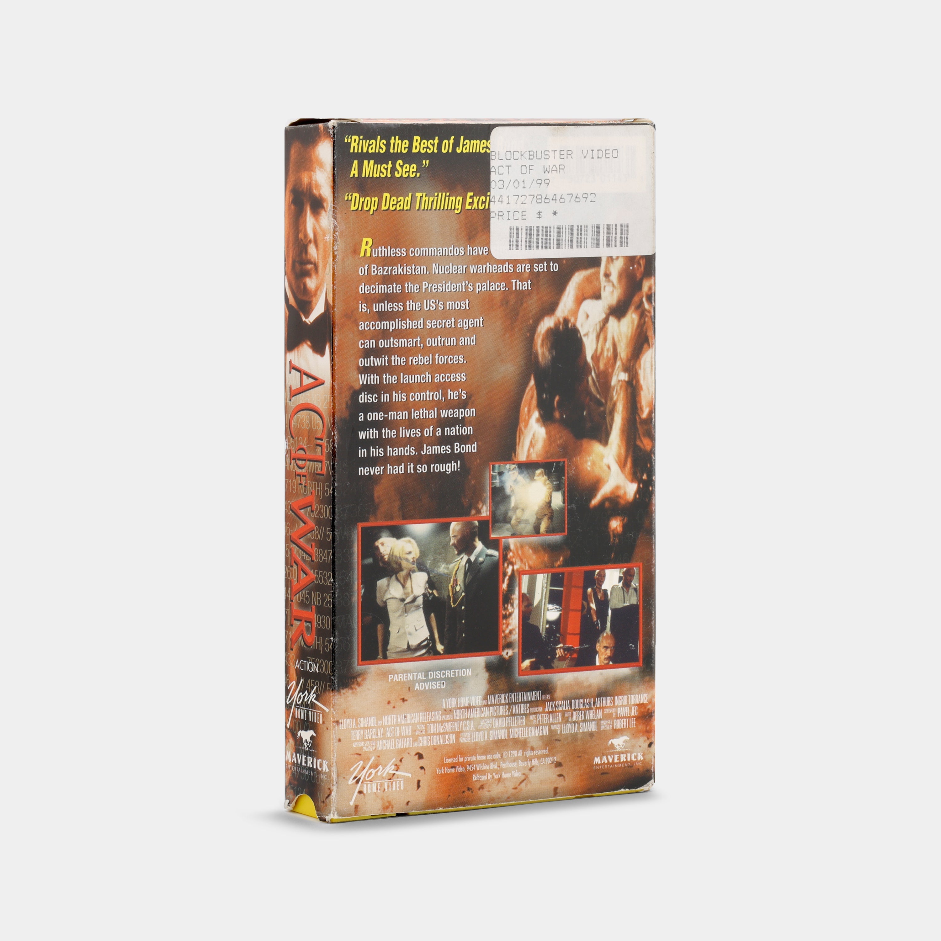 Act of War VHS Tape