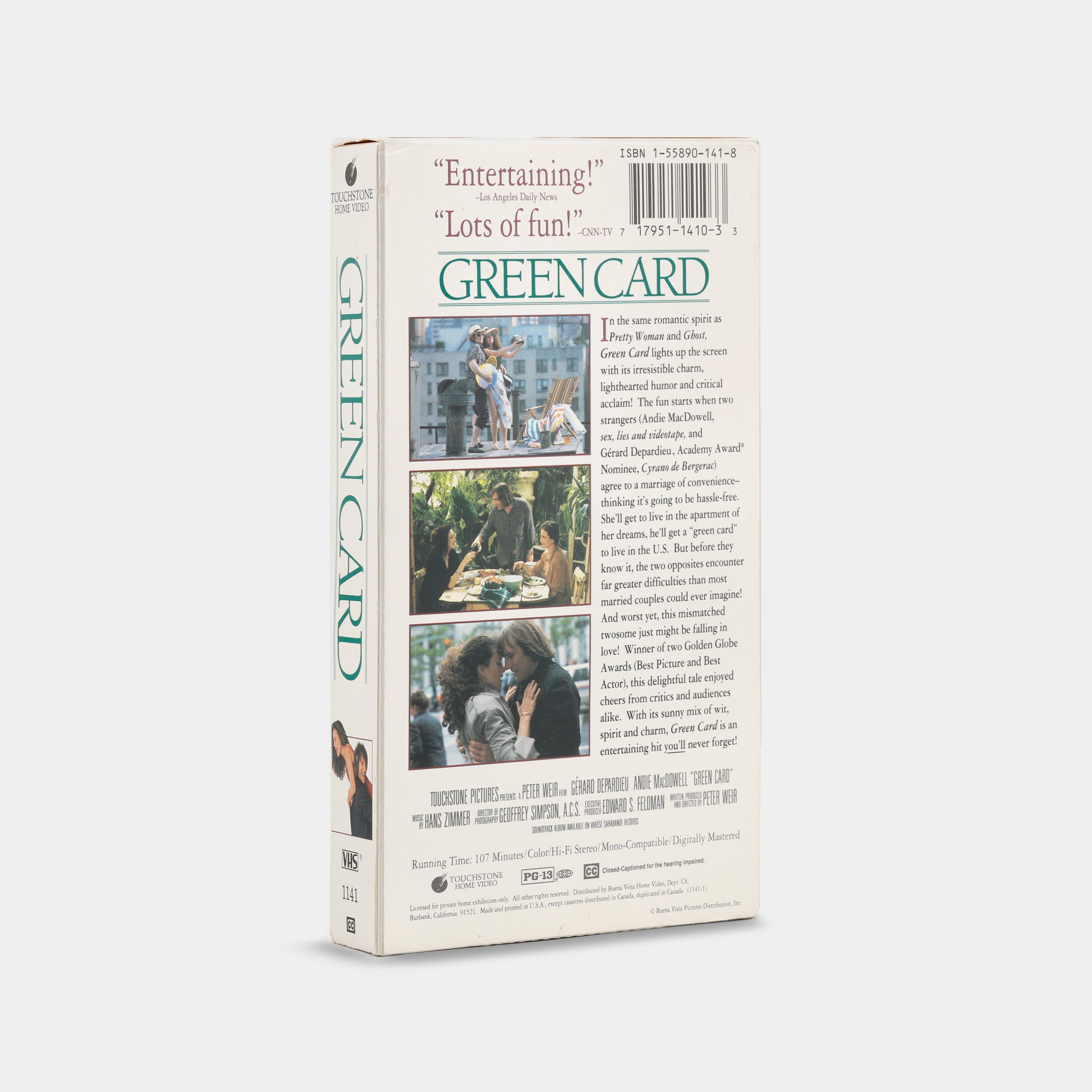 Green Card VHS Tape