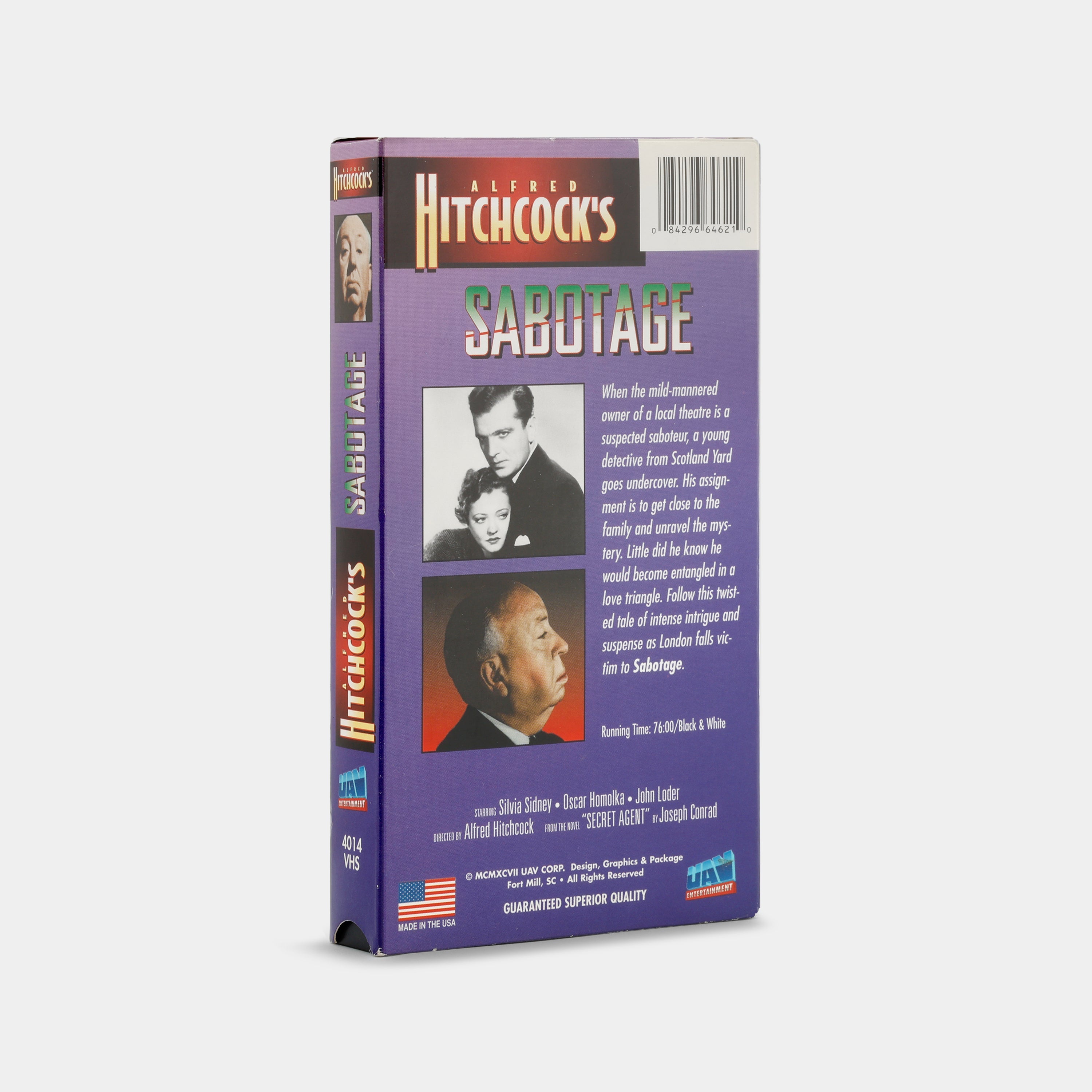Sabotage VHS Tape
