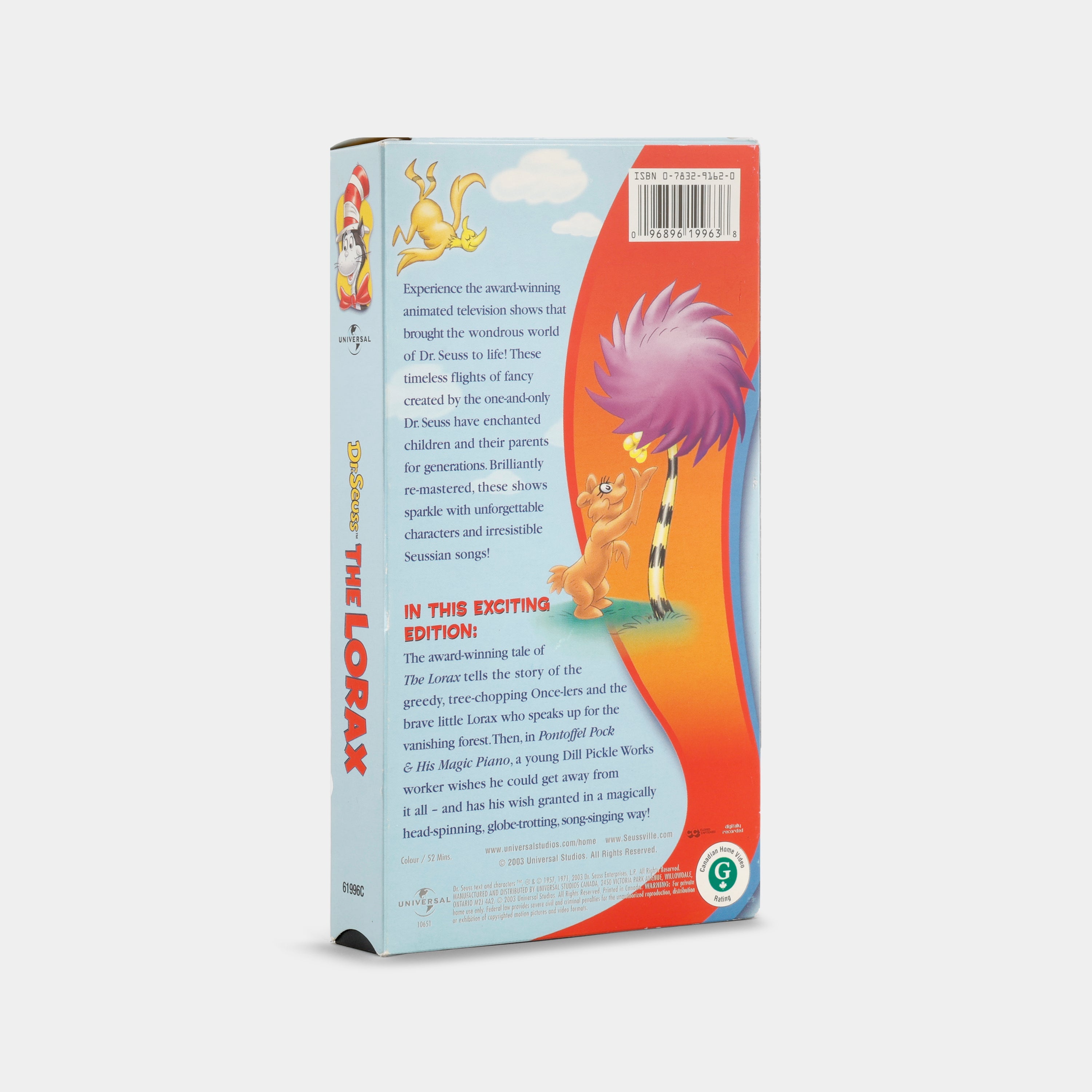 The Lorax VHS Tape