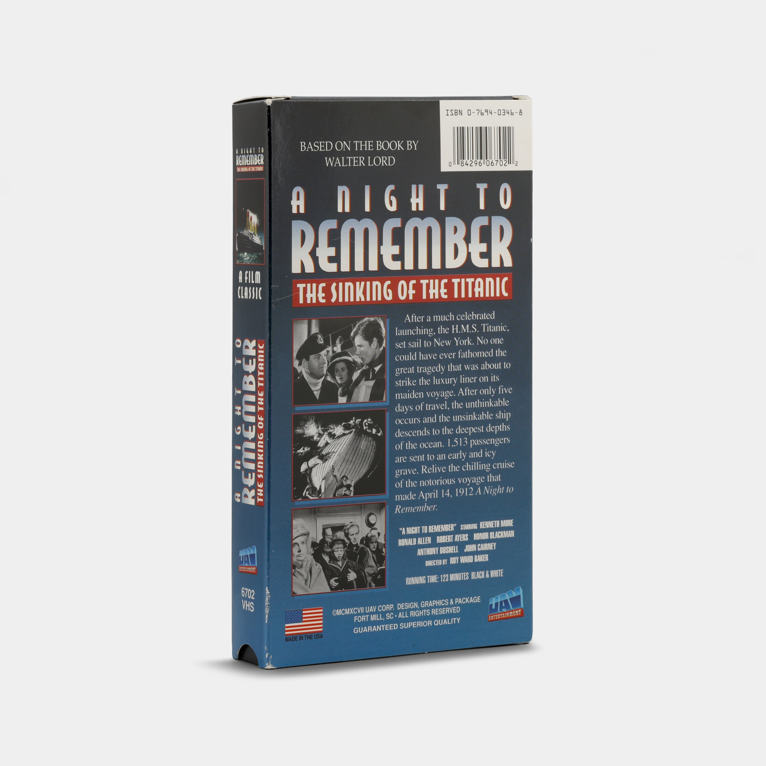 A Night to Remember VHS Tape