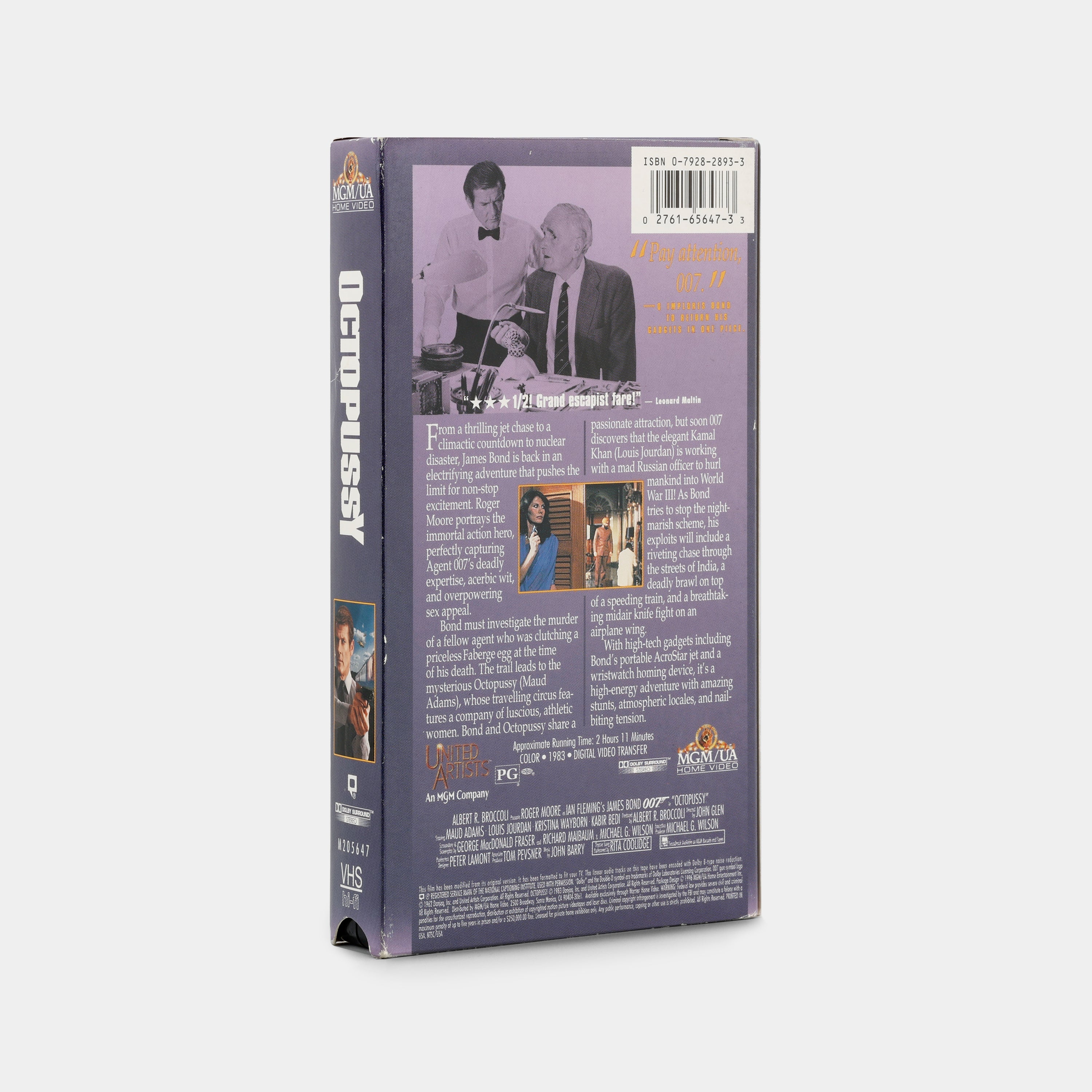 James Bond 007: Octopussy VHS Tape