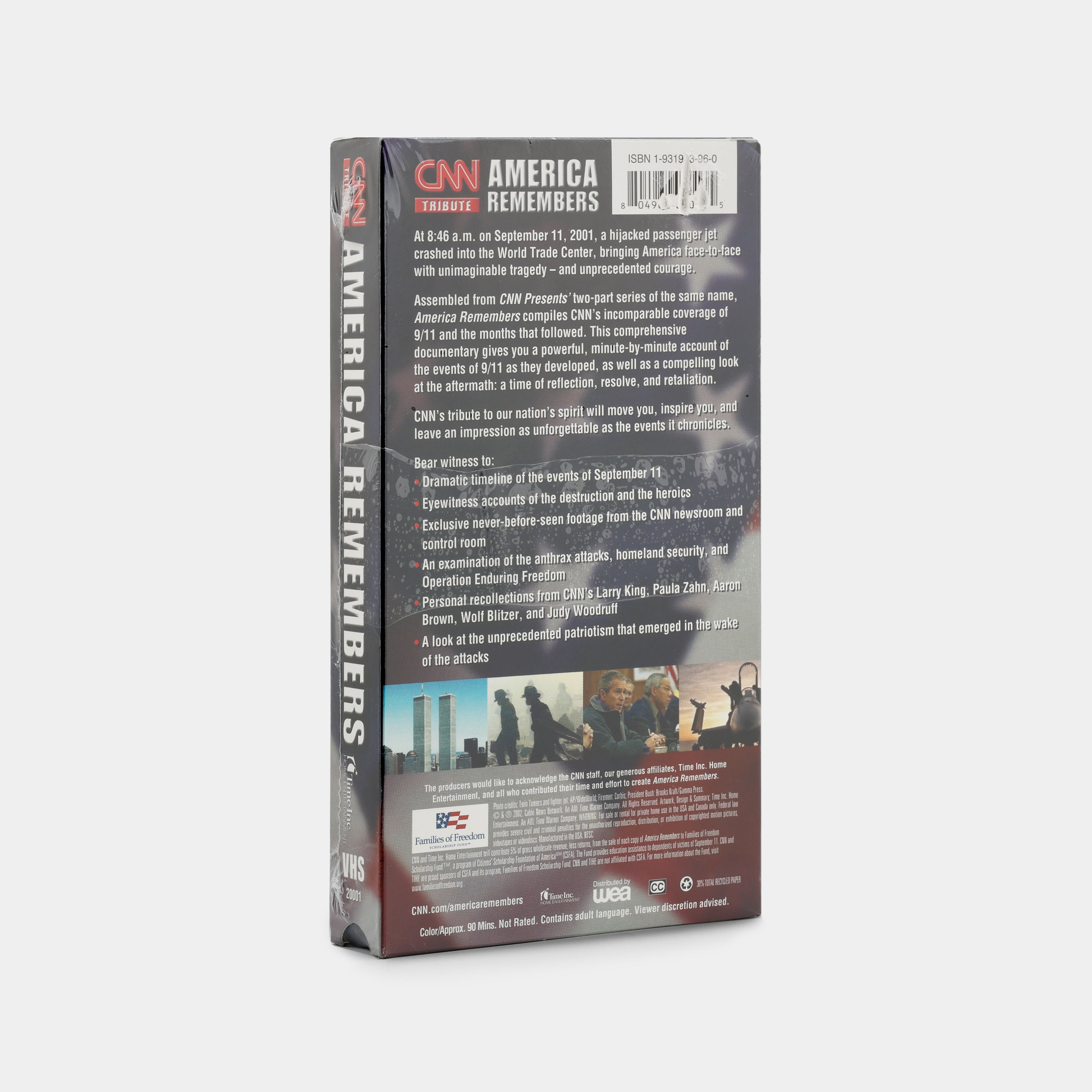 CNN Tribute: America Remembers (Sealed) VHS Tape