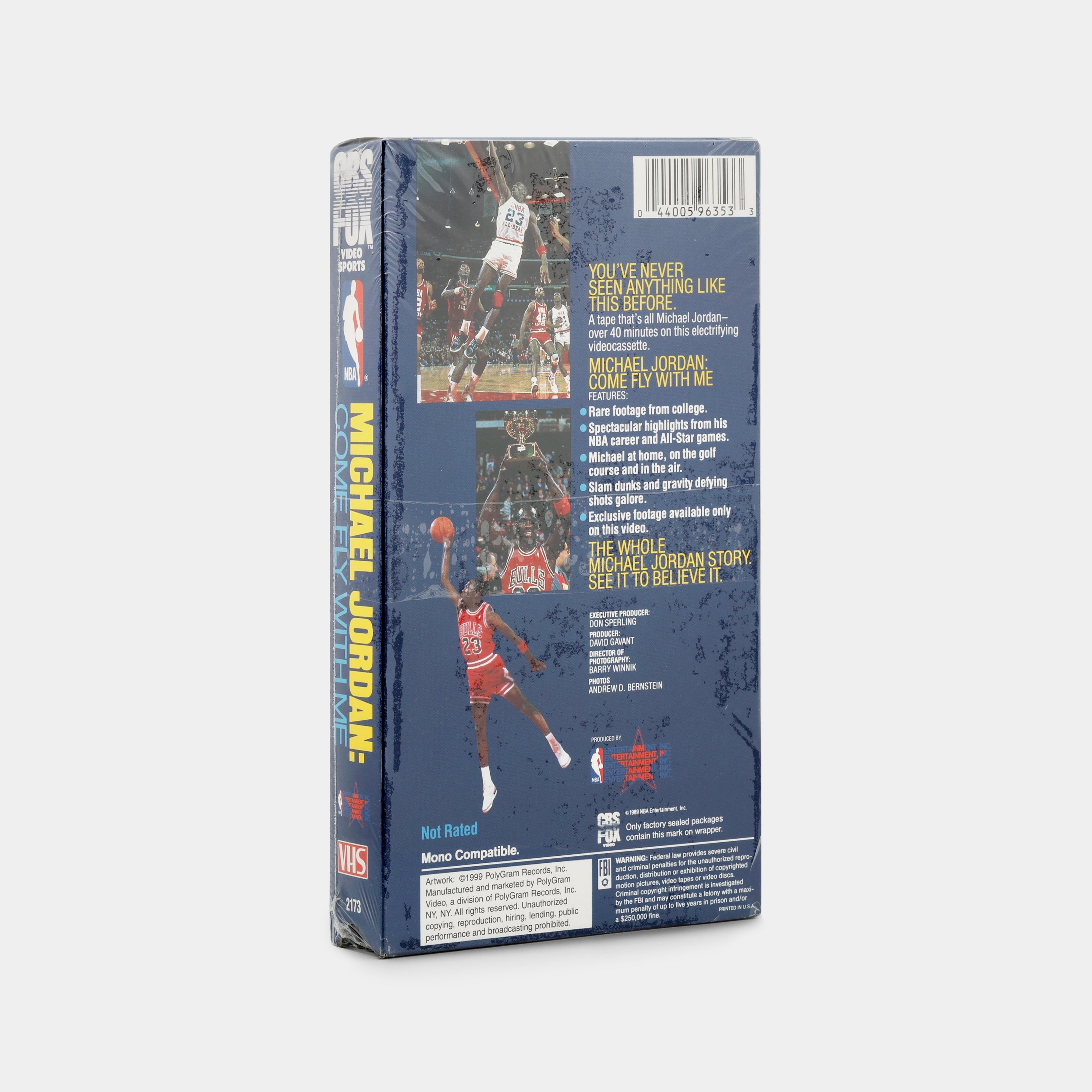 Michael Jordan: Come Fly with Me (Sealed) VHS Tape