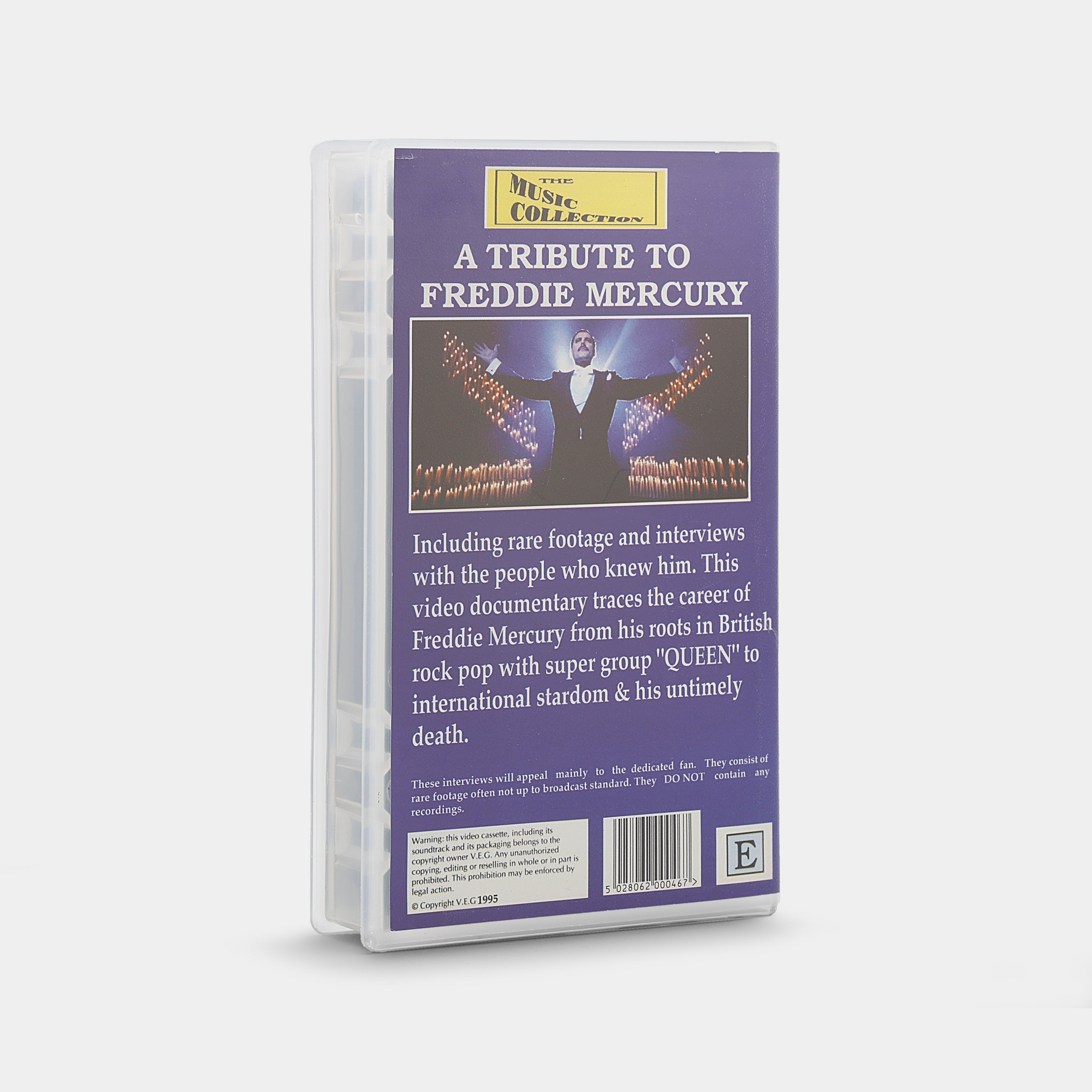 A Tribute to Freddie Mercury VHS Tape