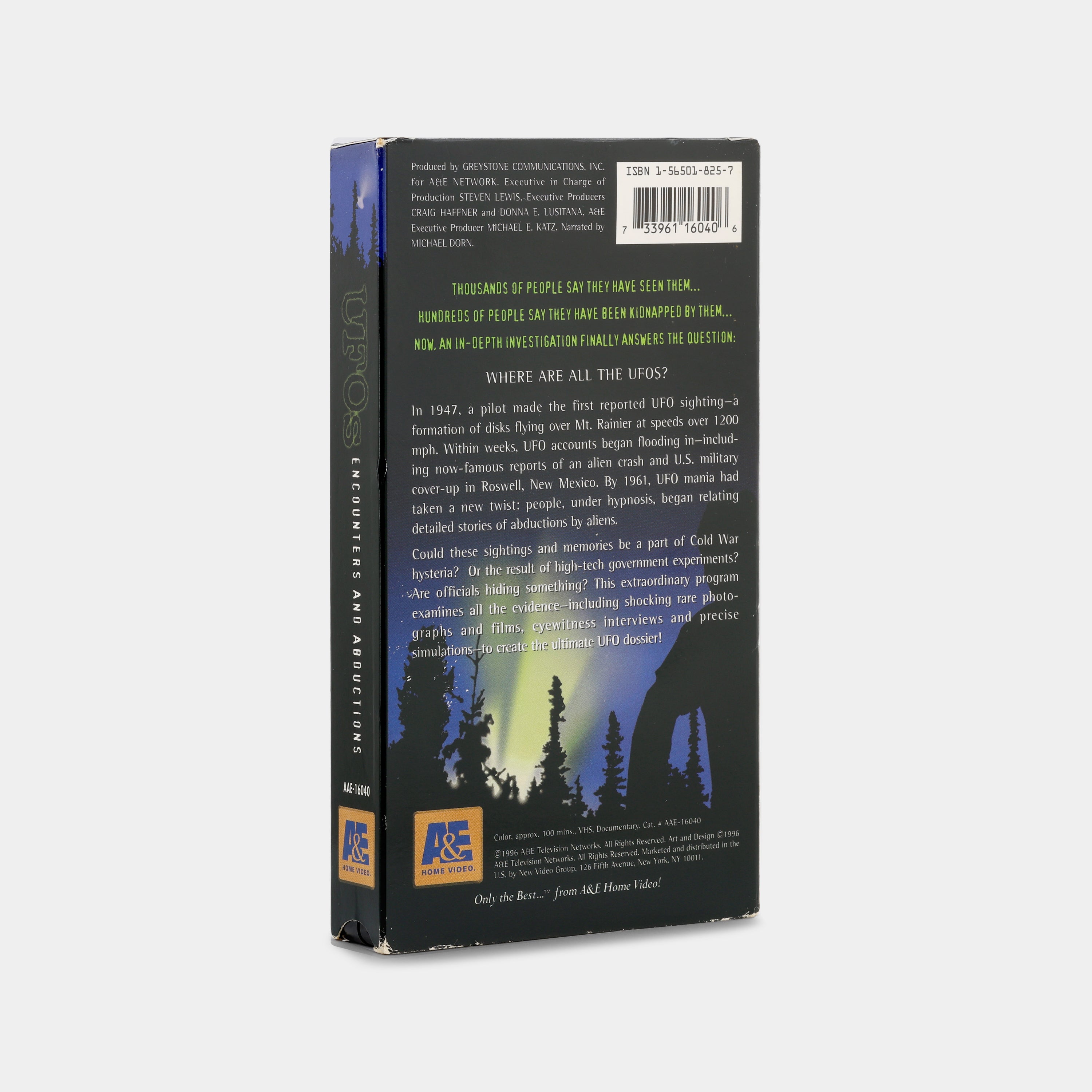 UFOs: Encounters and Abductions VHS Tape