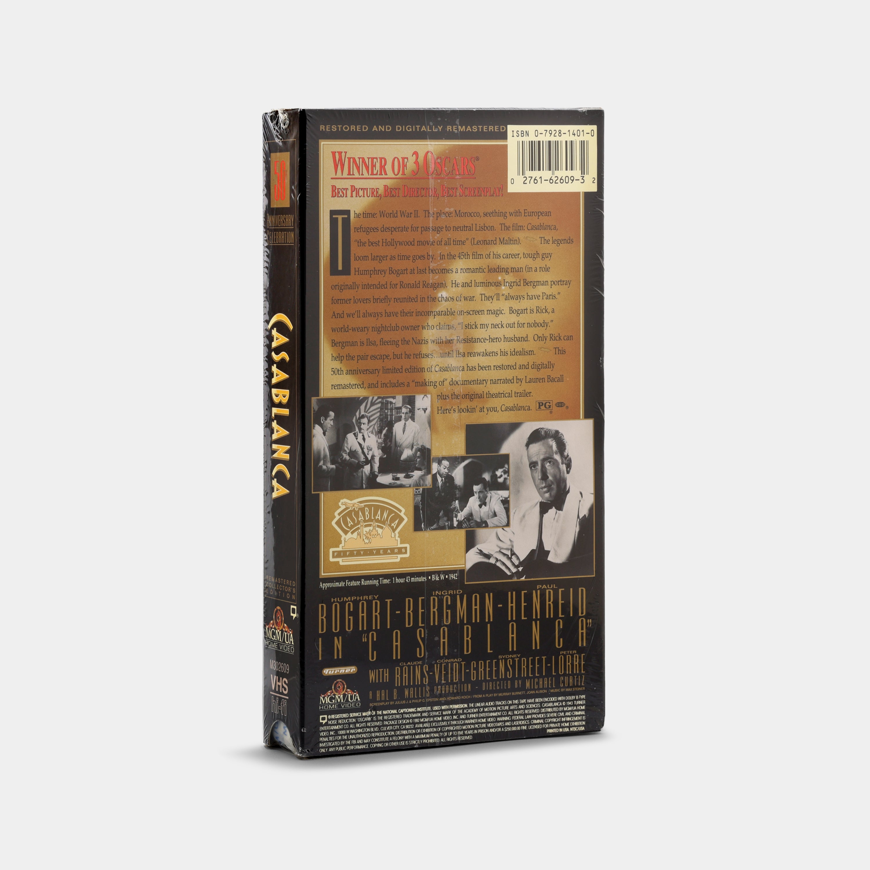 Casablanca (50th Anniversary Edition) (Sealed) VHS Tape