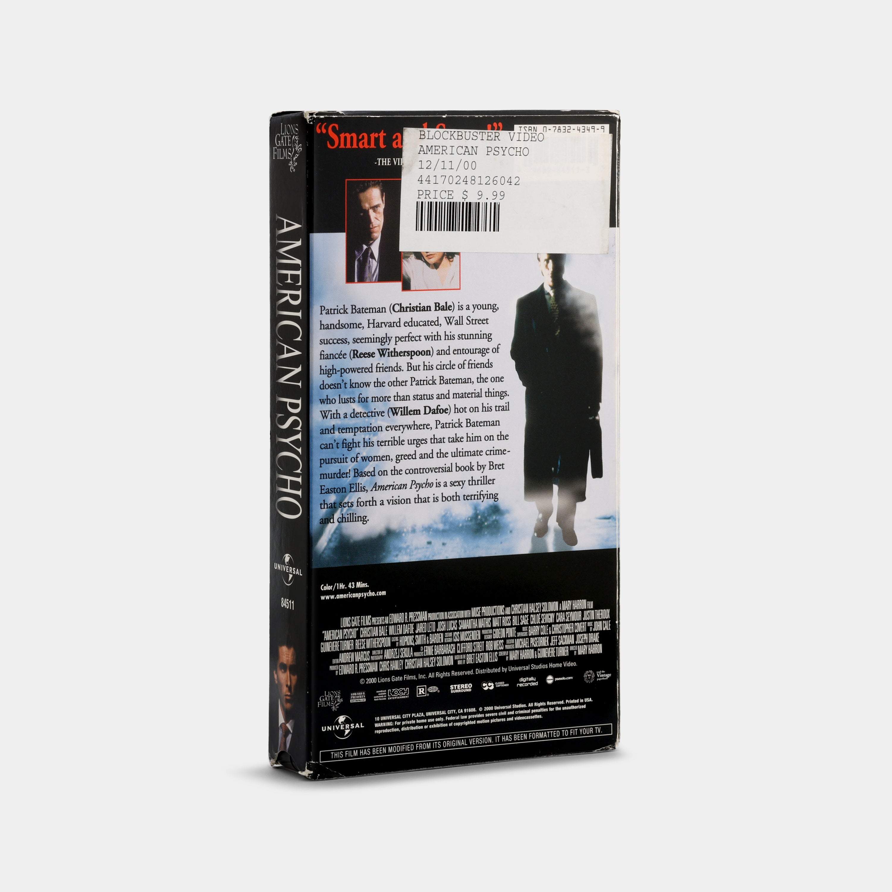 American Psycho VHS Tape