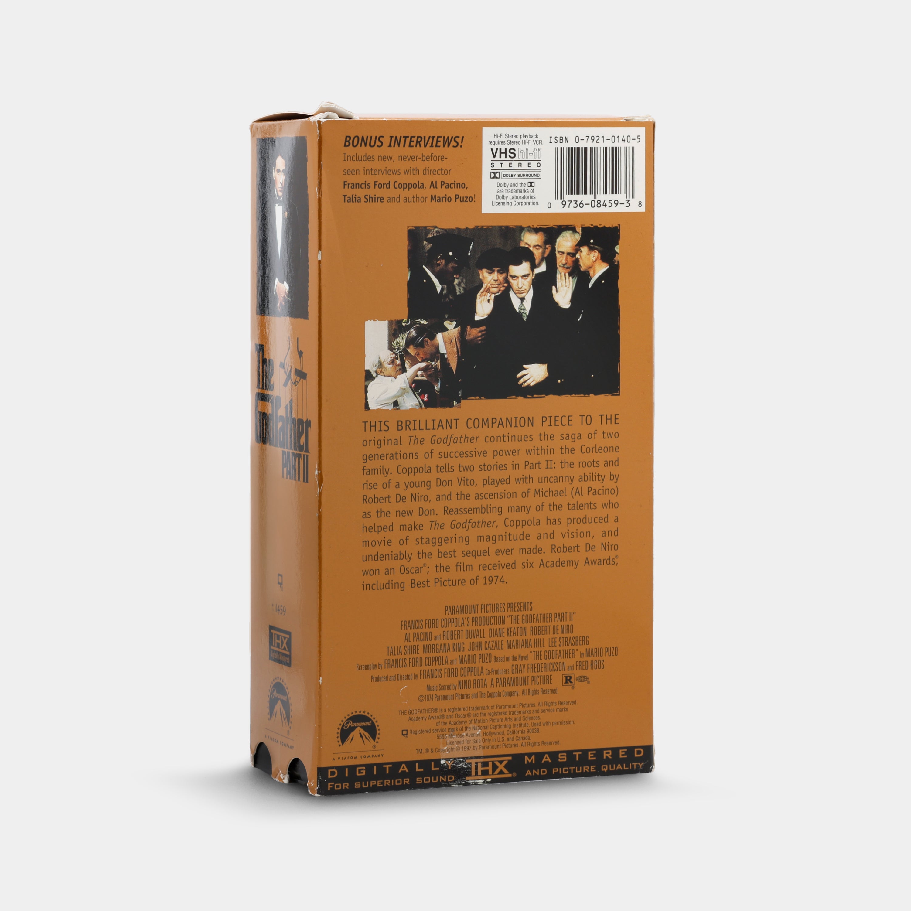 The Godfather Part II Double VHS Tape