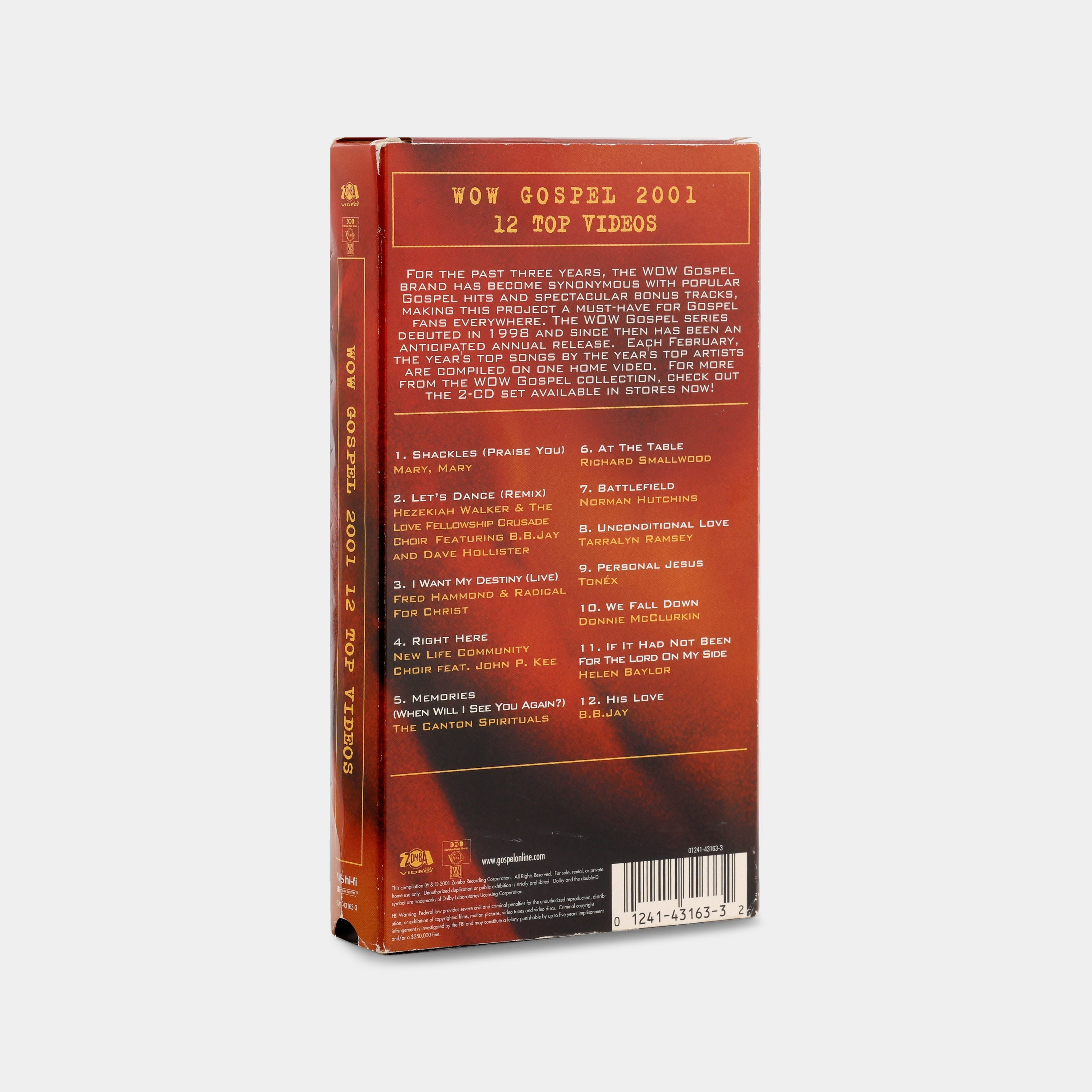 WOW Gospel 2001: 12 Top Videos VHS Tape