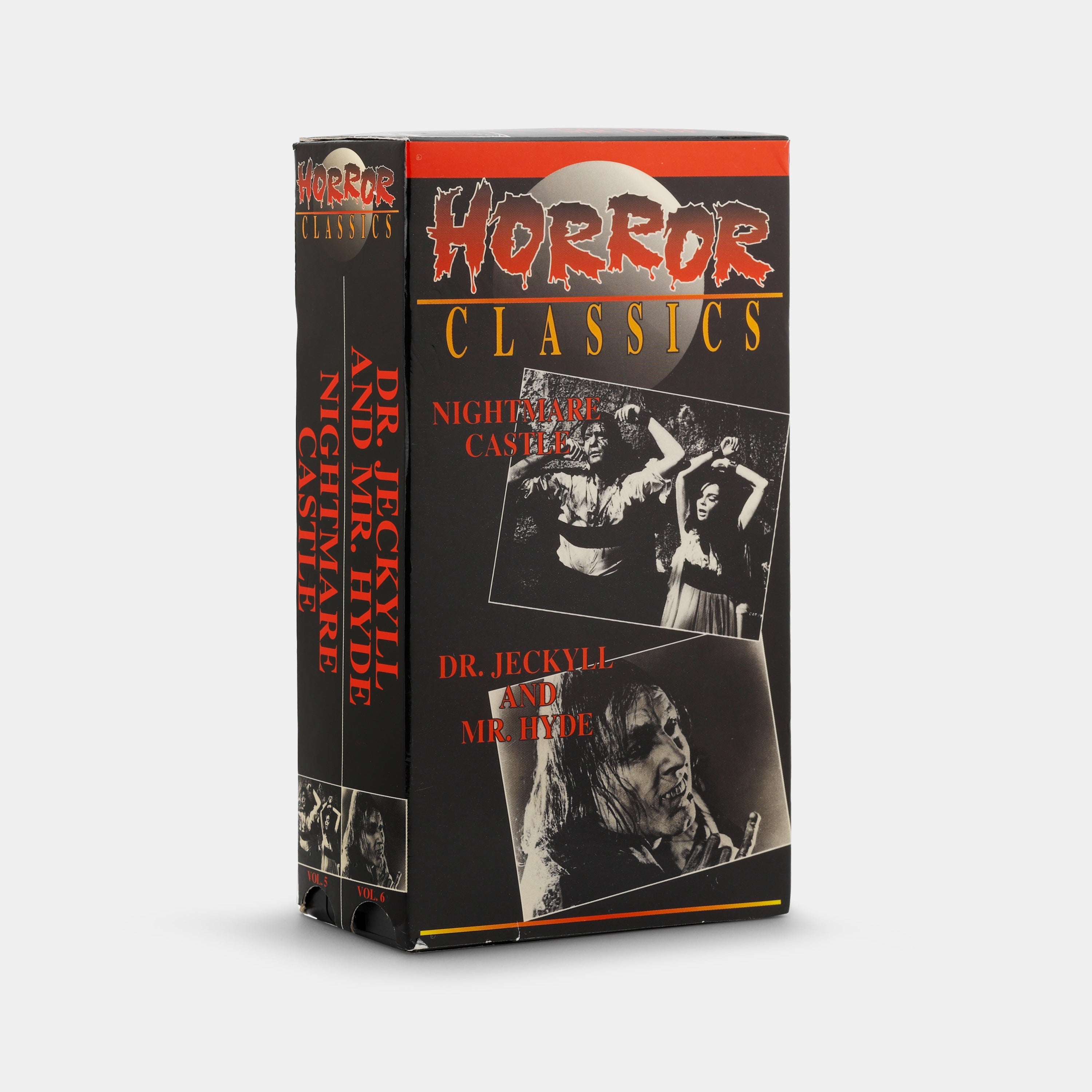 Horror Classics: Nightmare Castle / Dr. Jekyll and Mr. Hyde VHS Tape
