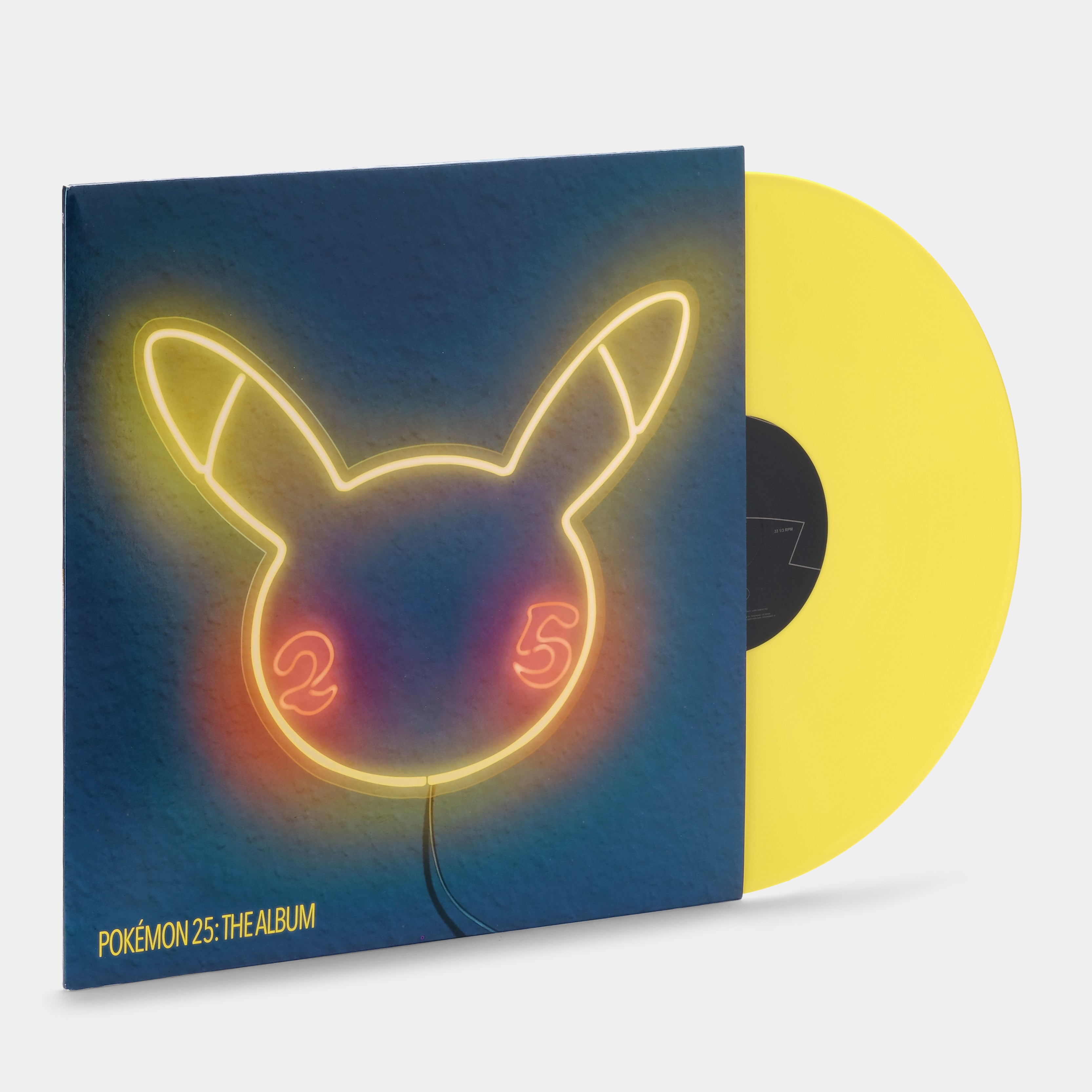 Pokémon 25: The Album LP Yellow Vinyl Record