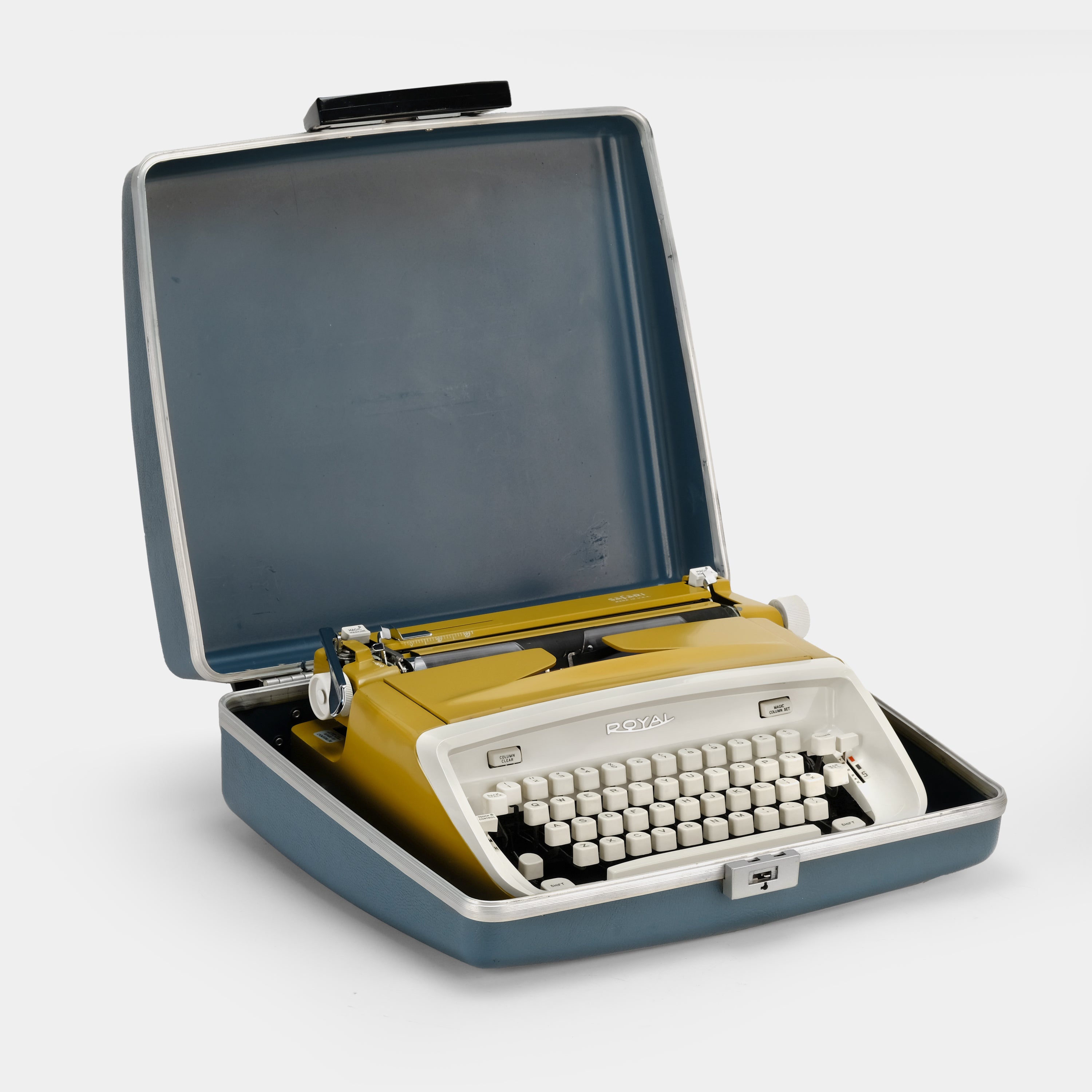 Royal Safari Yellow Manual Typewriter and Case