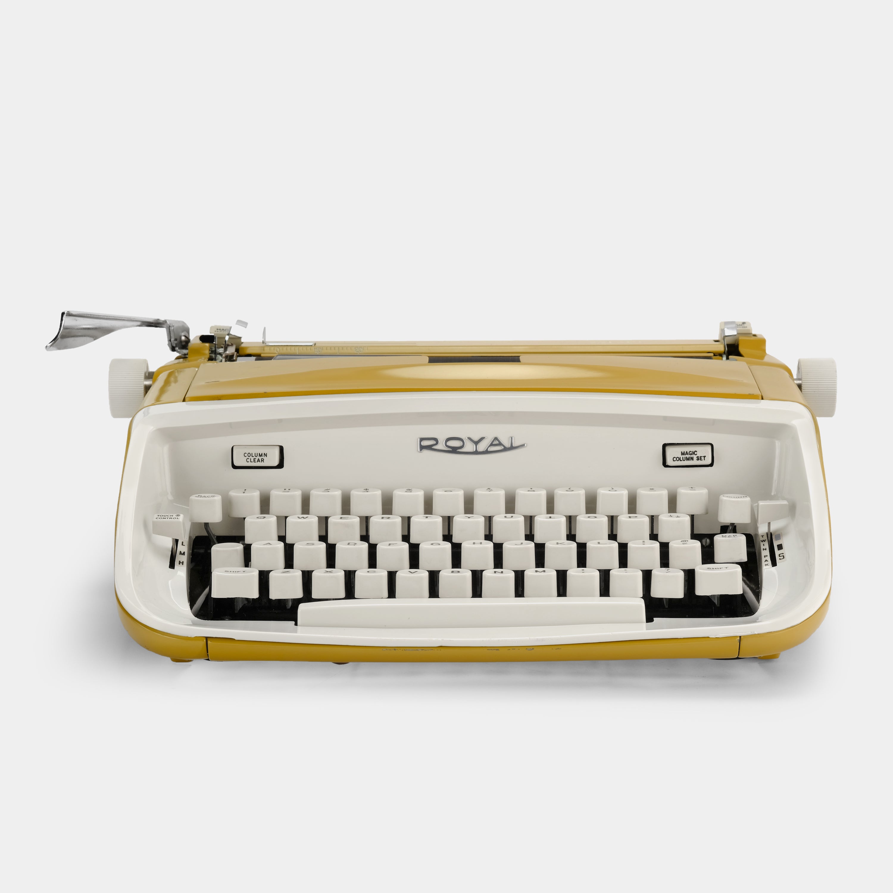 Royal Safari Yellow Manual Typewriter and Case