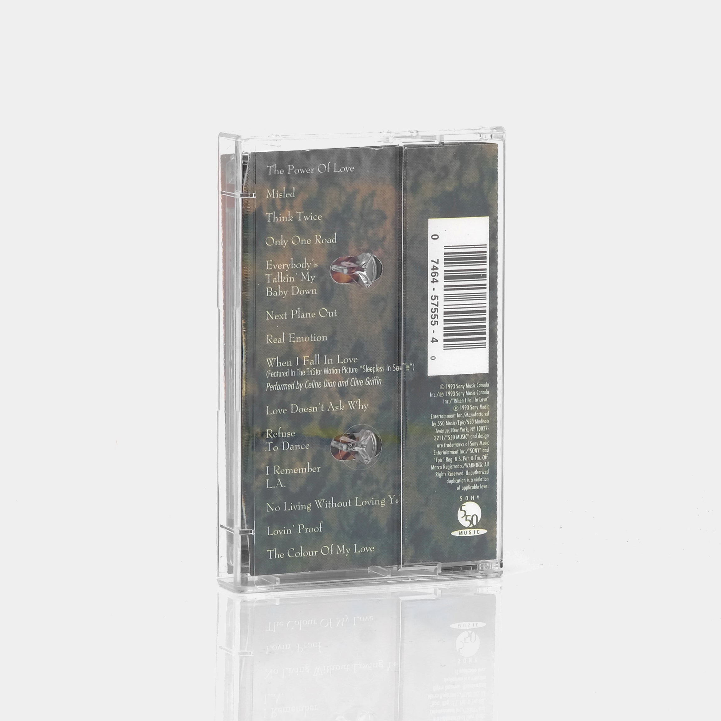 Celine Dion - The Colour Of My Love Cassette Tape