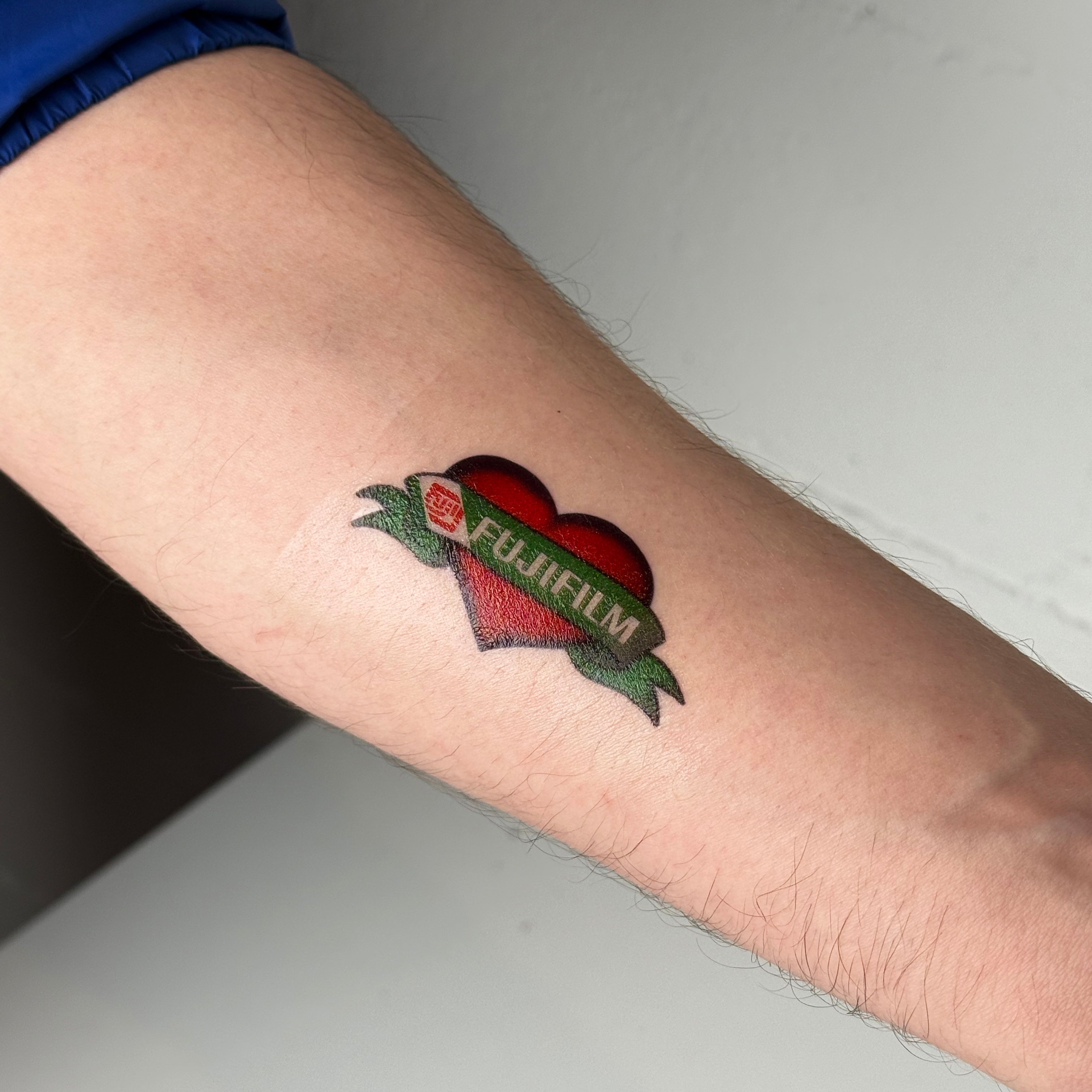 Fujifilm Heart Temporary Tattoo