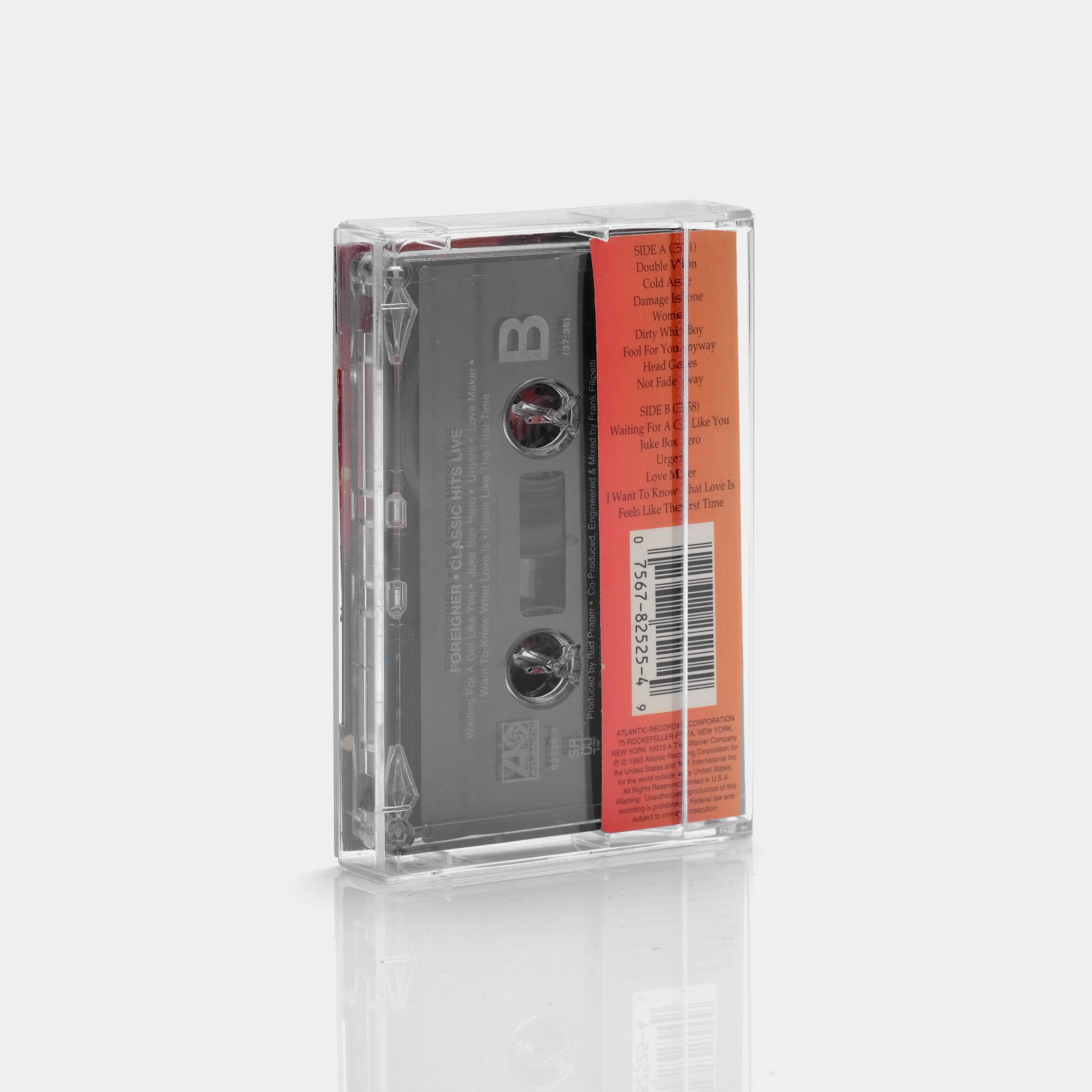 Foreigner - Classic Hits Live Cassette Tape