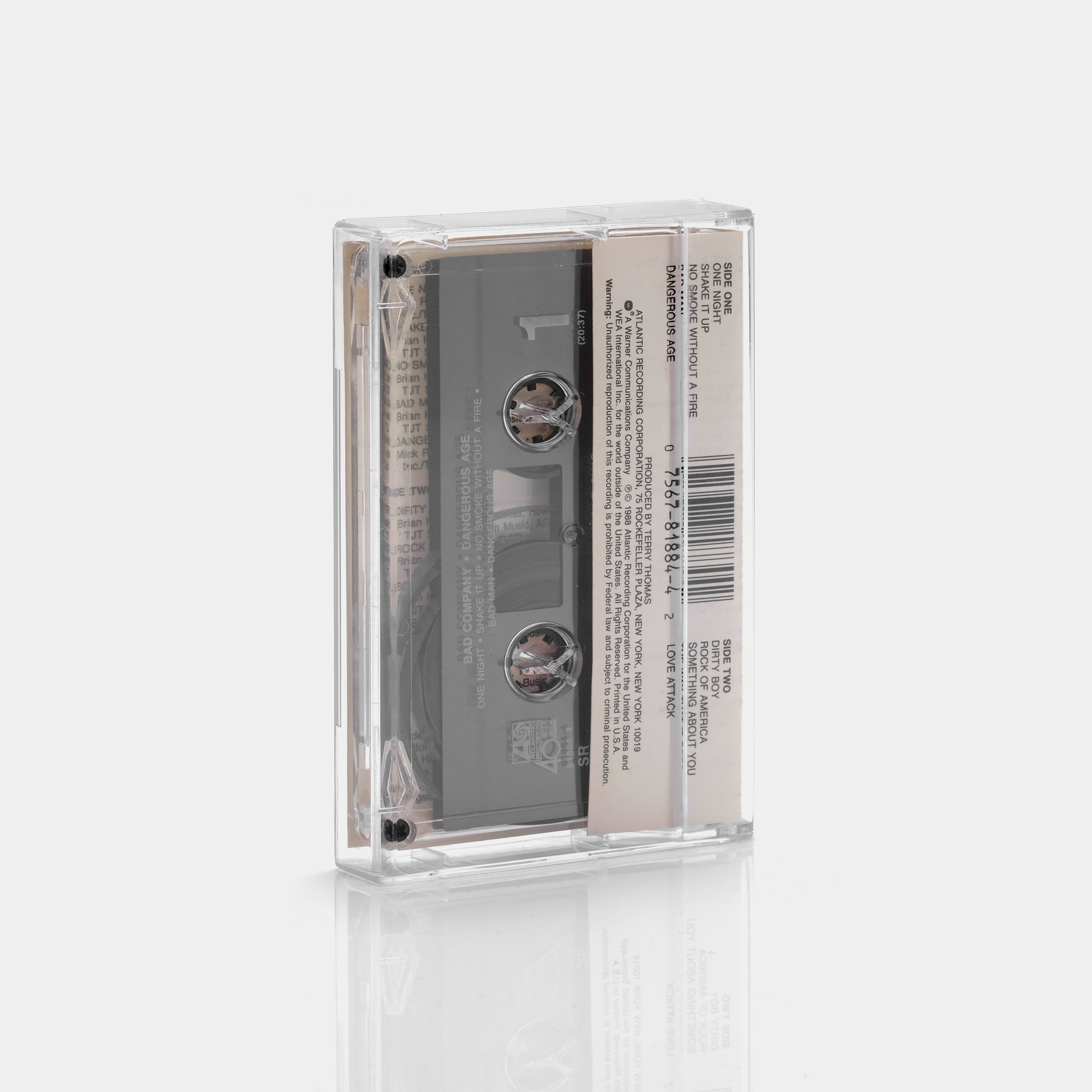 Bad Company - Dangerous Age Cassette Tape