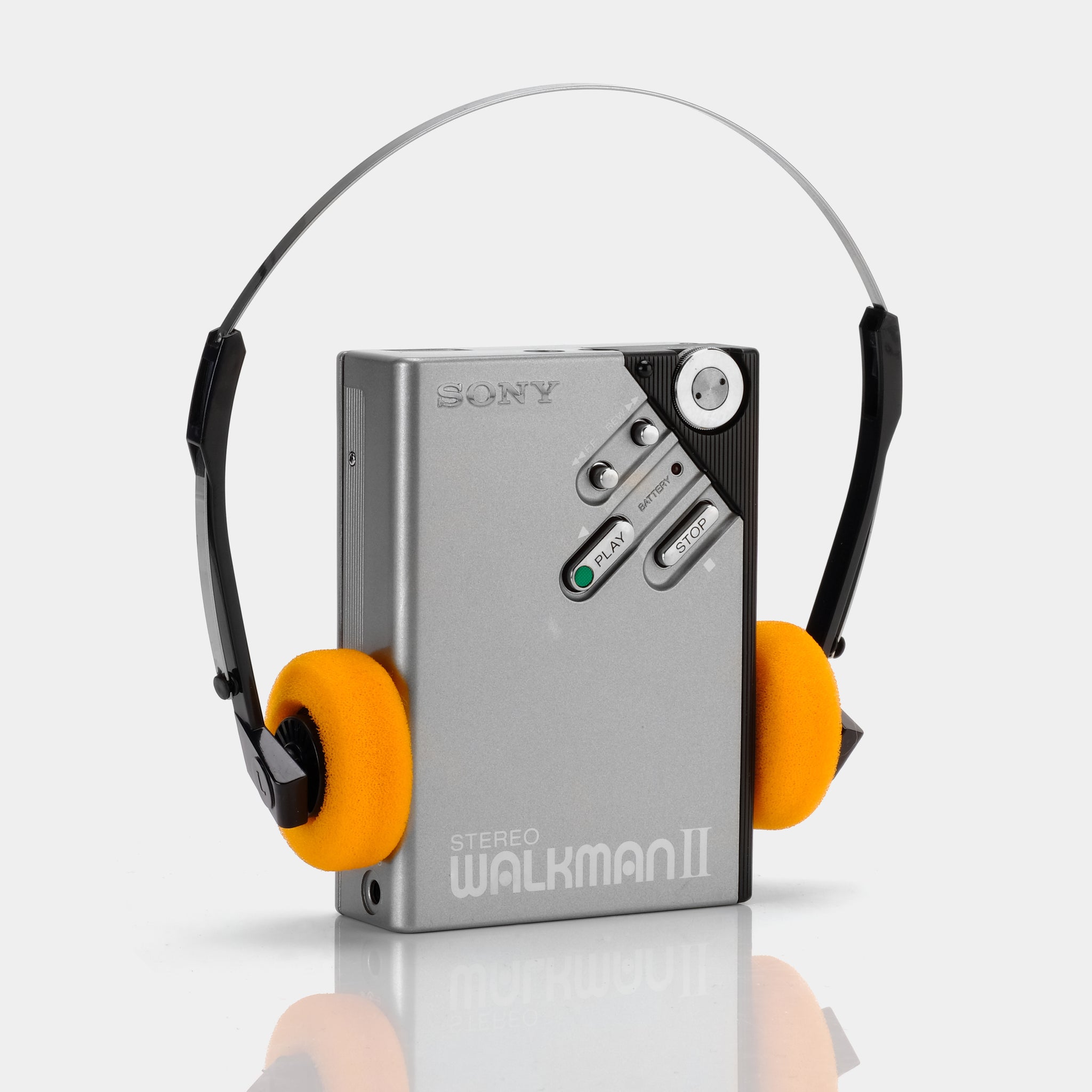 Sony Walkman II WM-2 Silver Portable Cassette Player 